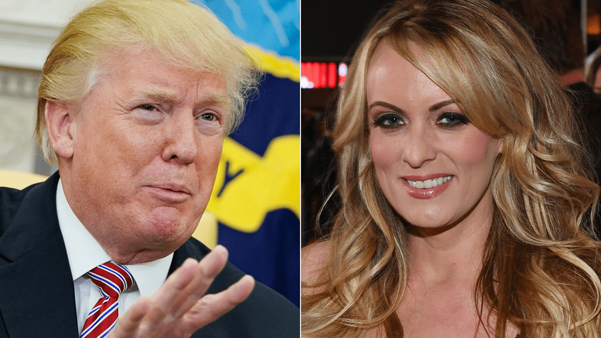 Donald Trump y Stormy Daniels - Foto: AFP