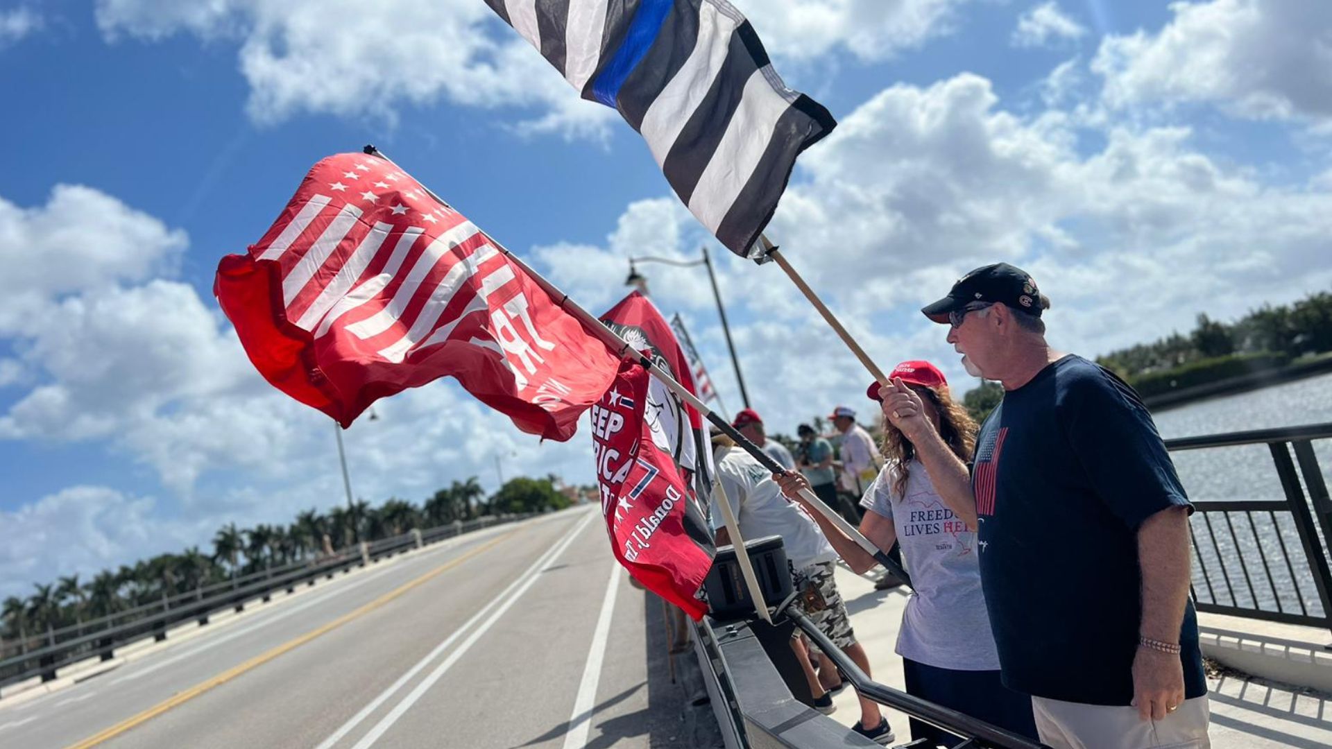 Partidarios del expresidente Donald Trump - Foto de NTN24
