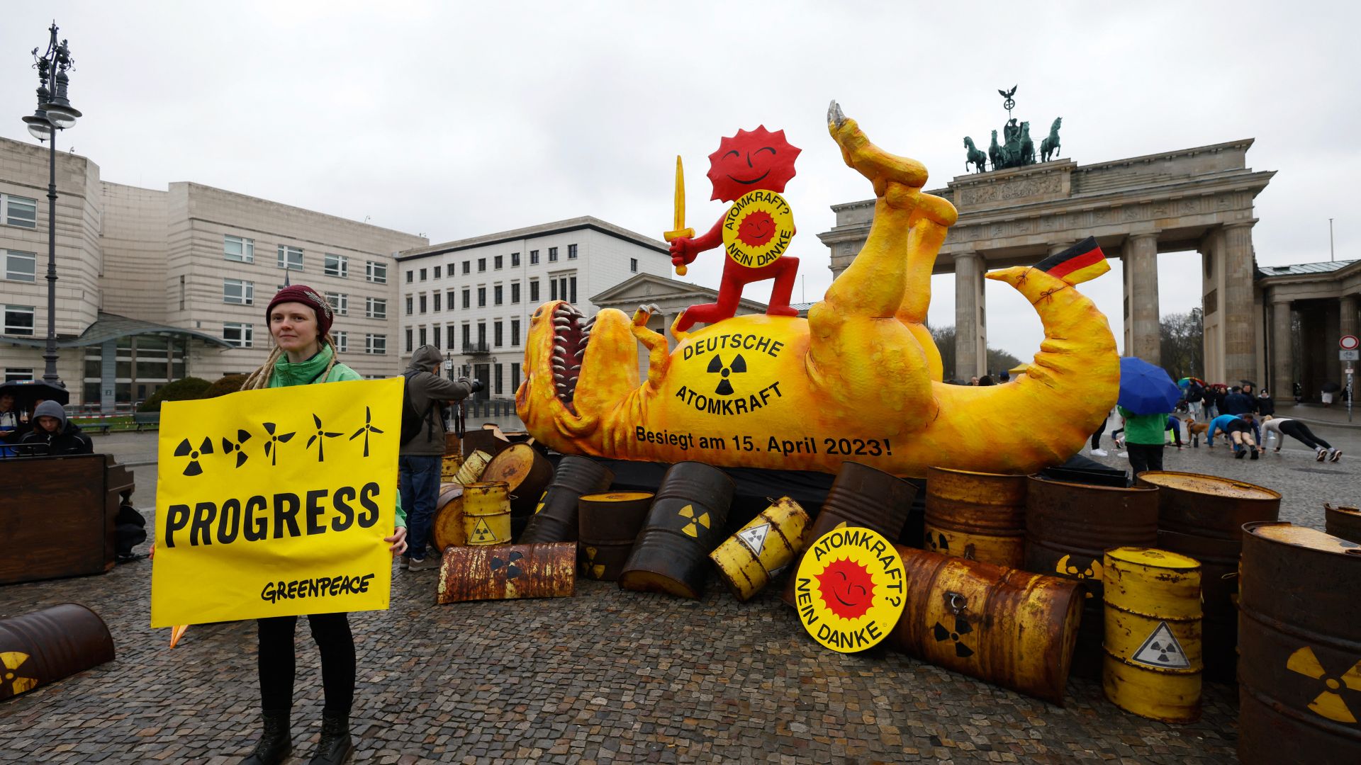 Manifestación contra la energía nuclear en Berlín, Alemania (AFP)