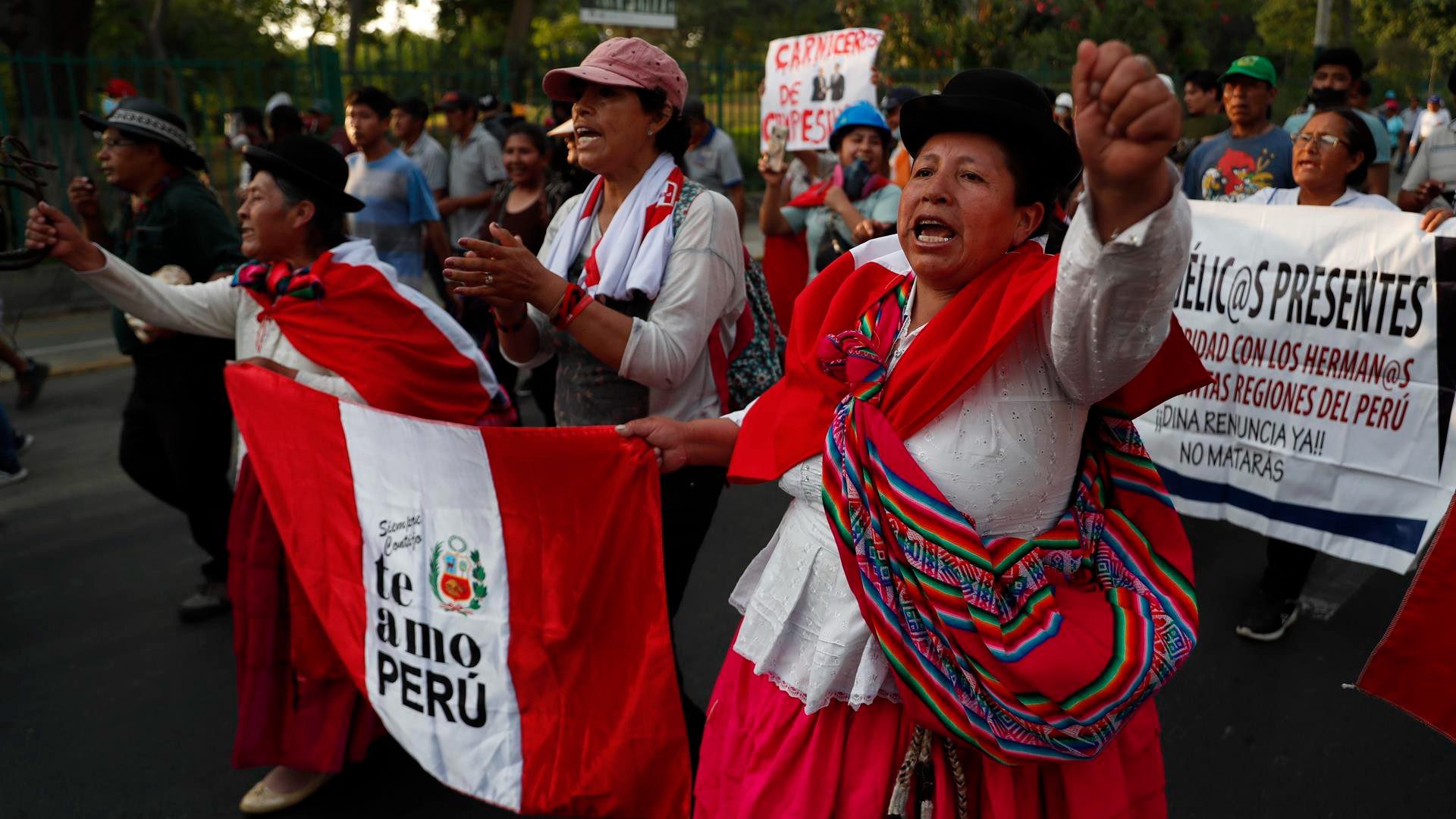 Protesta en Perú. (EFE)