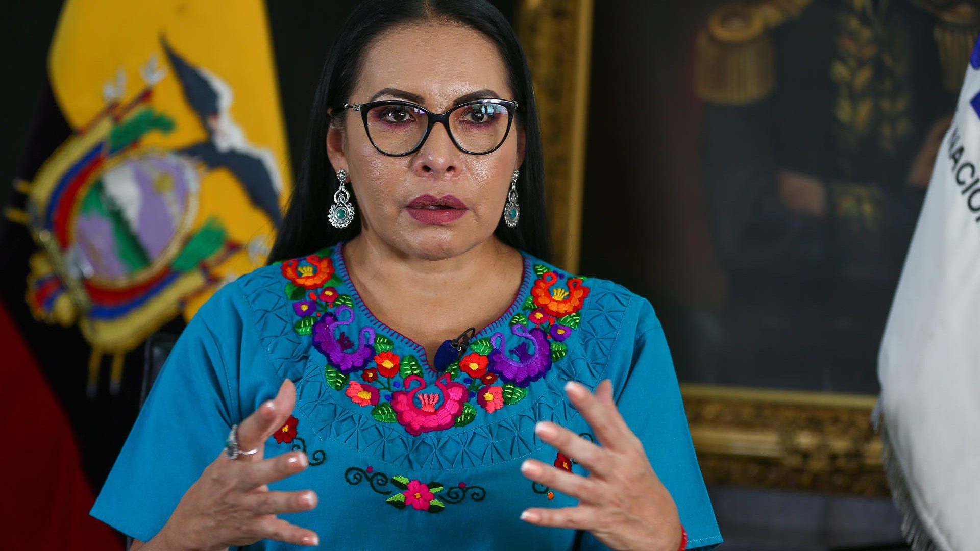 Diana Atamaint, presidenta de Consejo Nacional Electoral ecuatoriano (EFE)