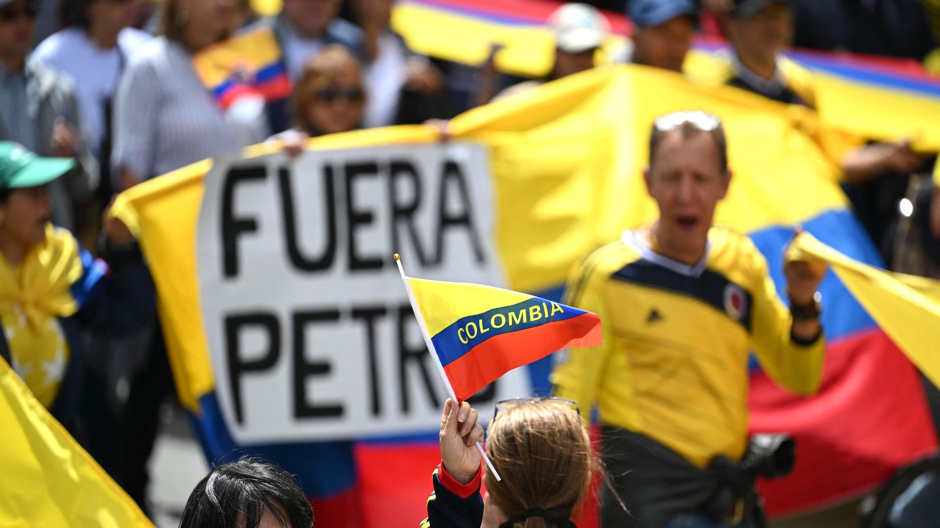 Manifestación antigubernamental en Colombia - Foto: AFP