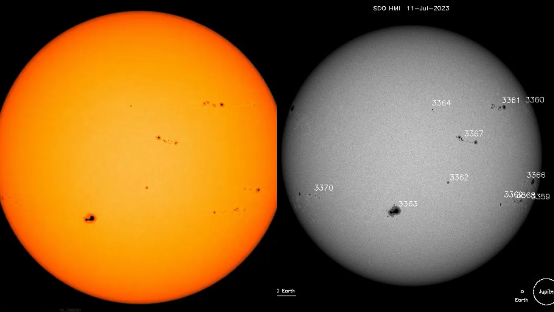 Según la NASA, la mancha puede verse desde la Tierra solo usando gafas de eclipse - Fotos NASA