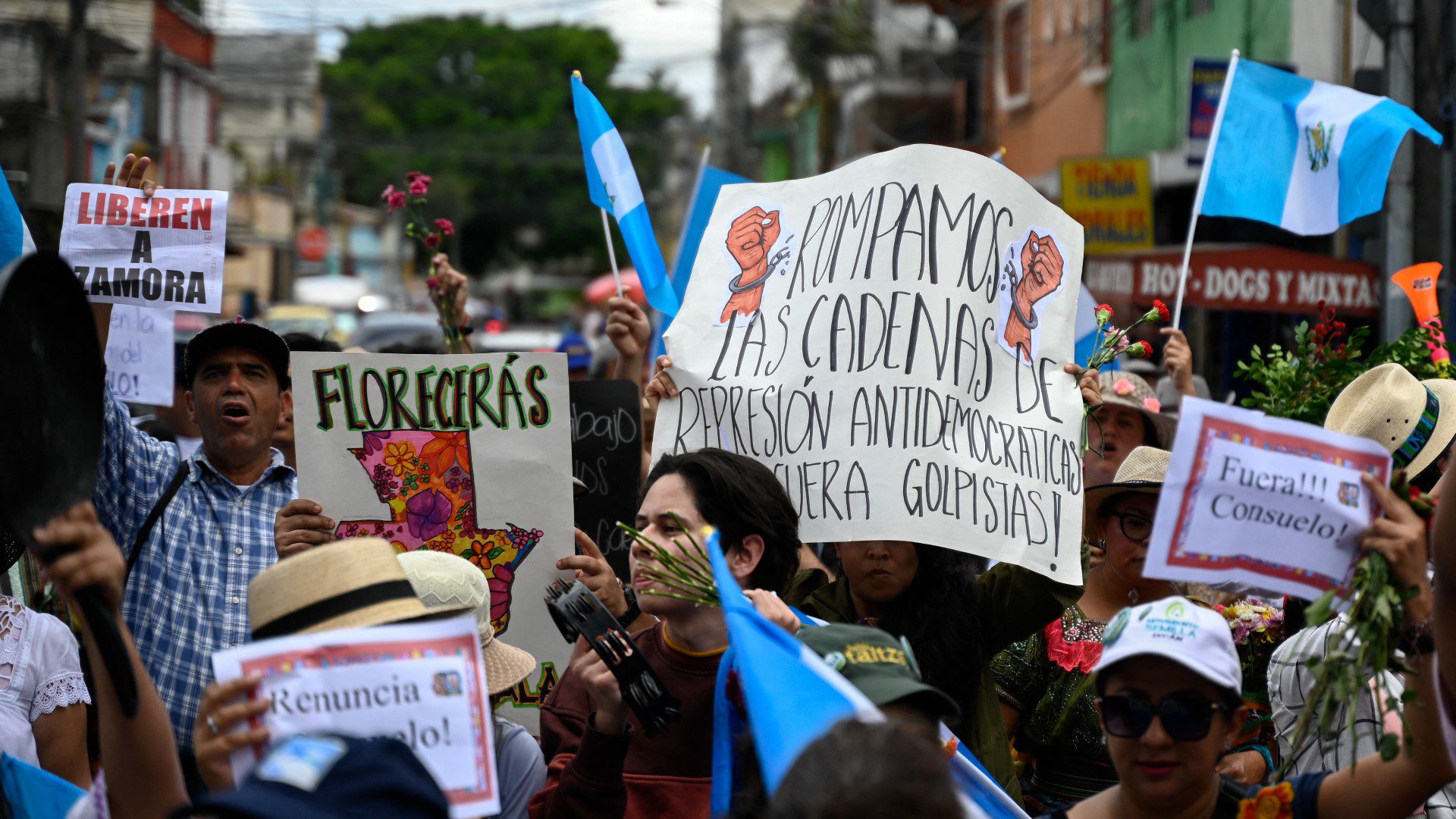 Protestas en Guatemala (AFP)