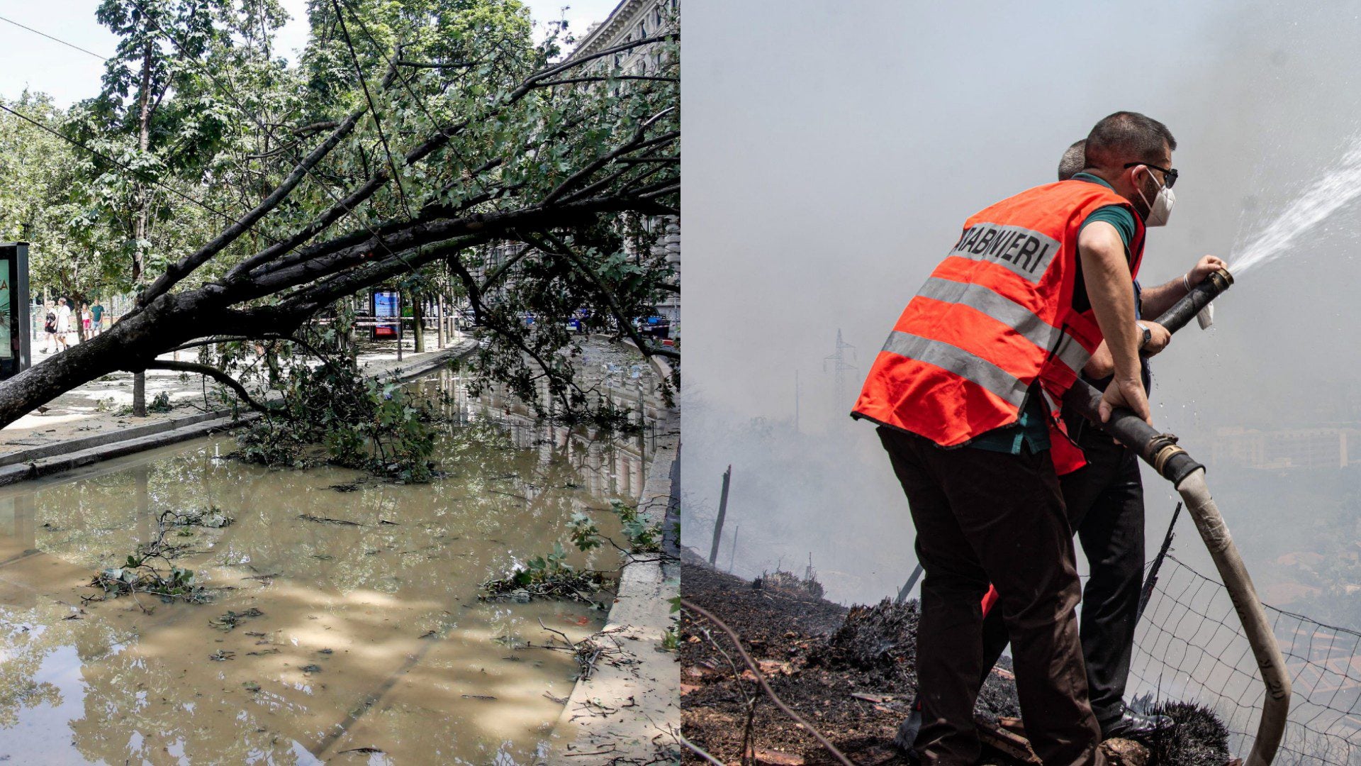 Tormentas e incendios en Italia - Foto: EFE