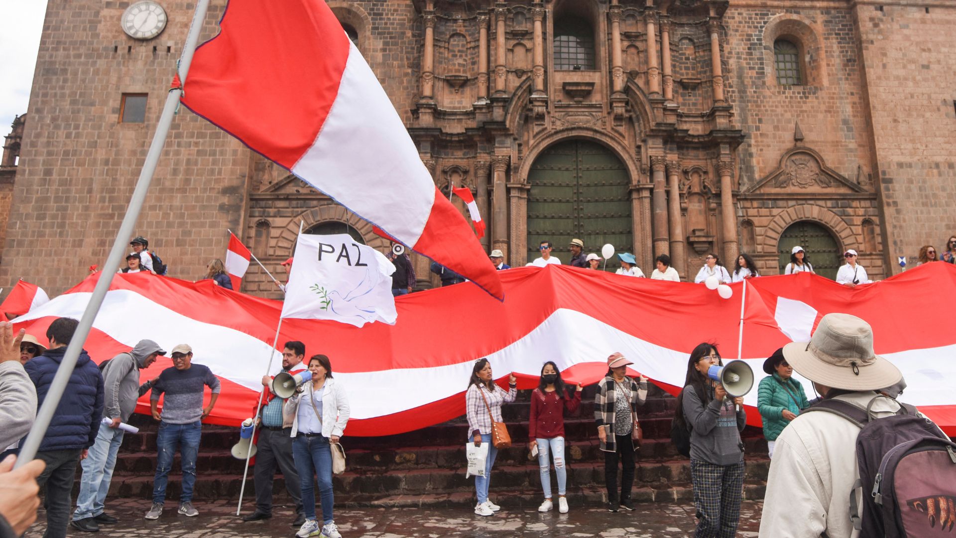 Movilización en Perú - Foto de AFP