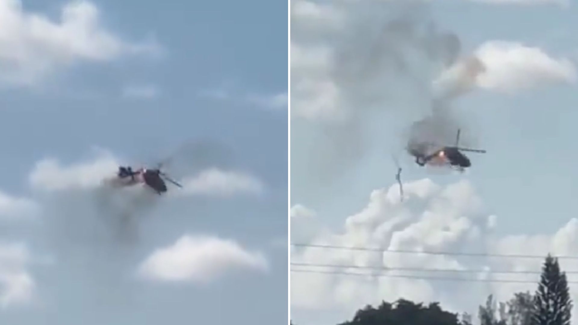 Helicóptero de rescate se estrelló contra un edificio en Pompano Beach, Florida