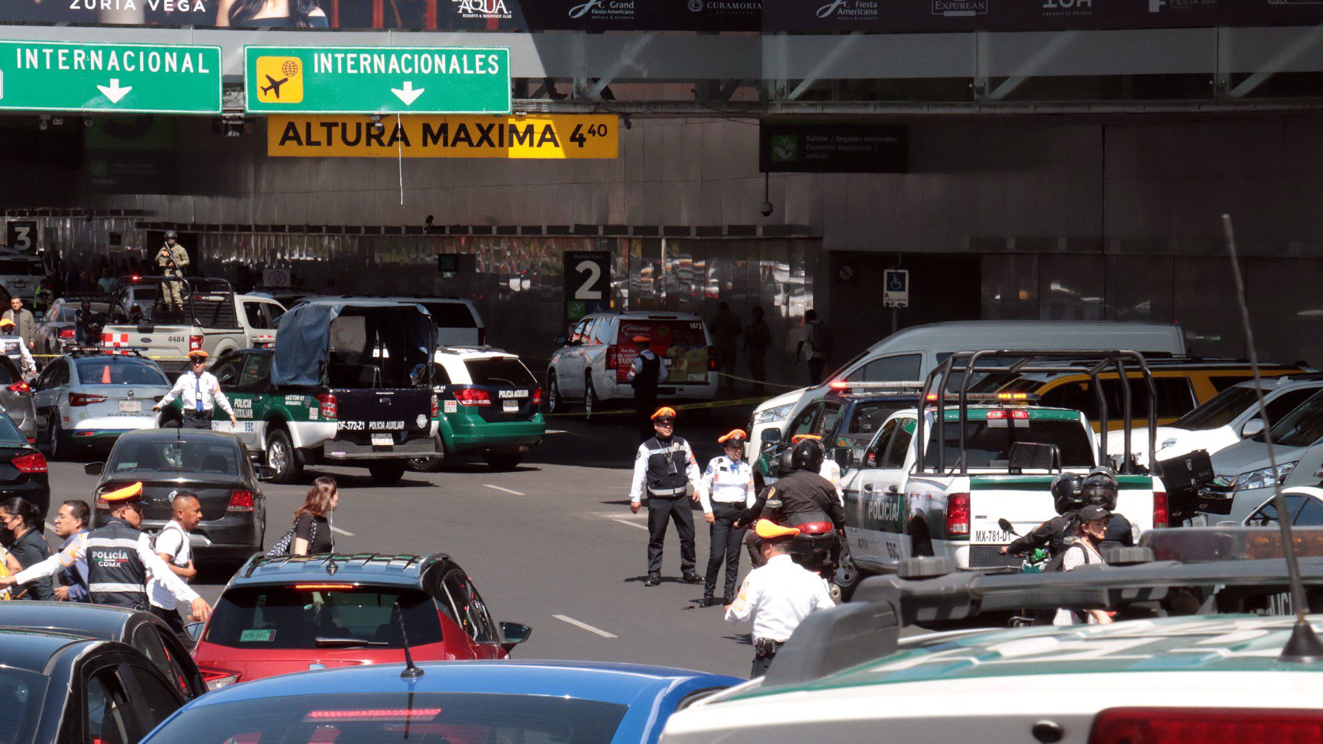 Balacera en Aeropuerto de México (AFP)