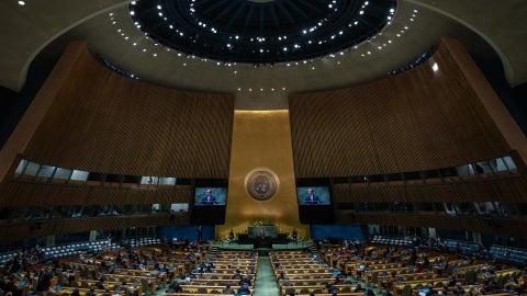 Asamblea General de las Naciones Unidas en la Sede de las Naciones Unidas en Nueva York -Foto EFE