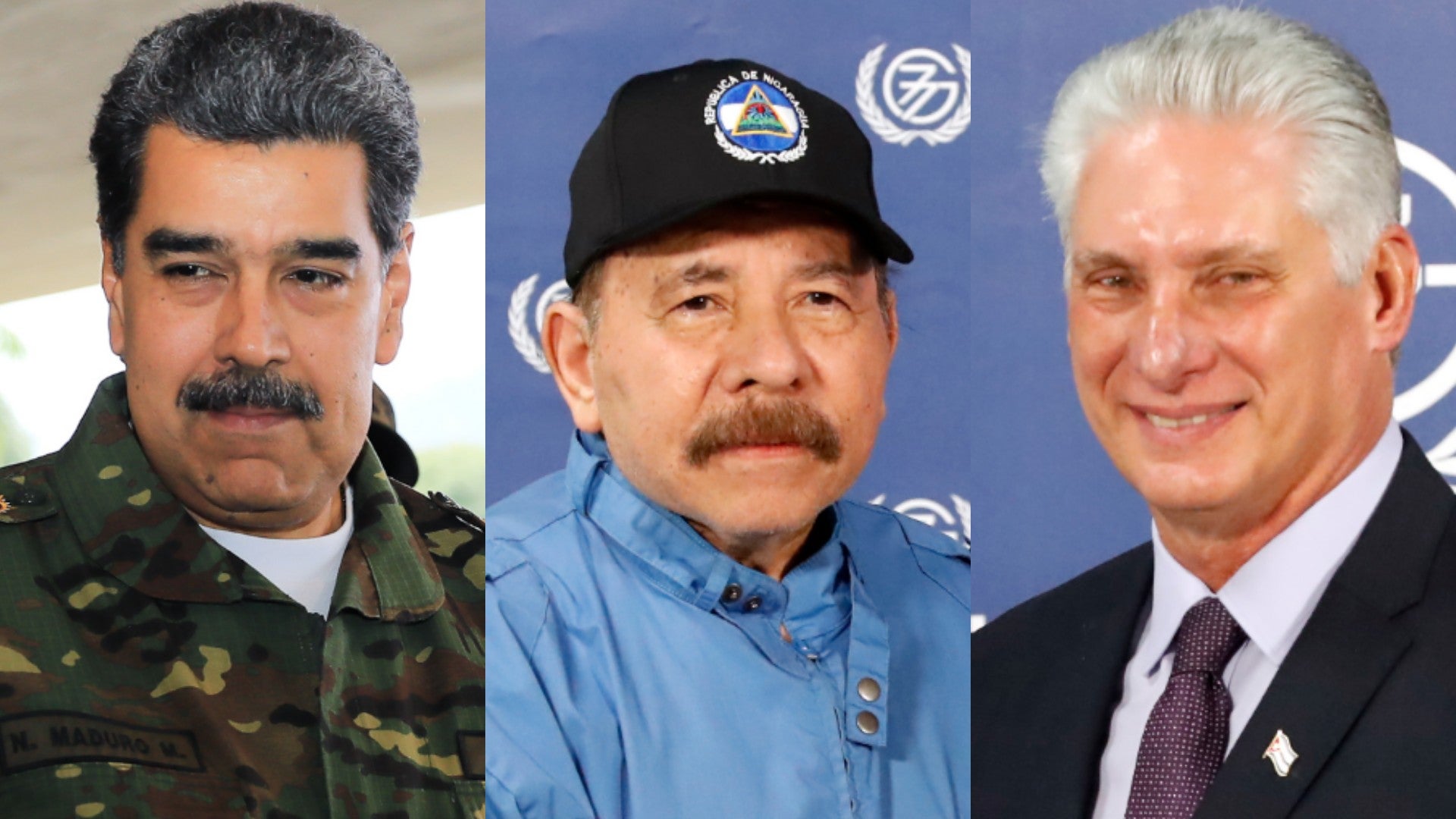 Nicolás Maduro, Daniel Ortega y Miguel Díaz-Canel / Foto: EFE