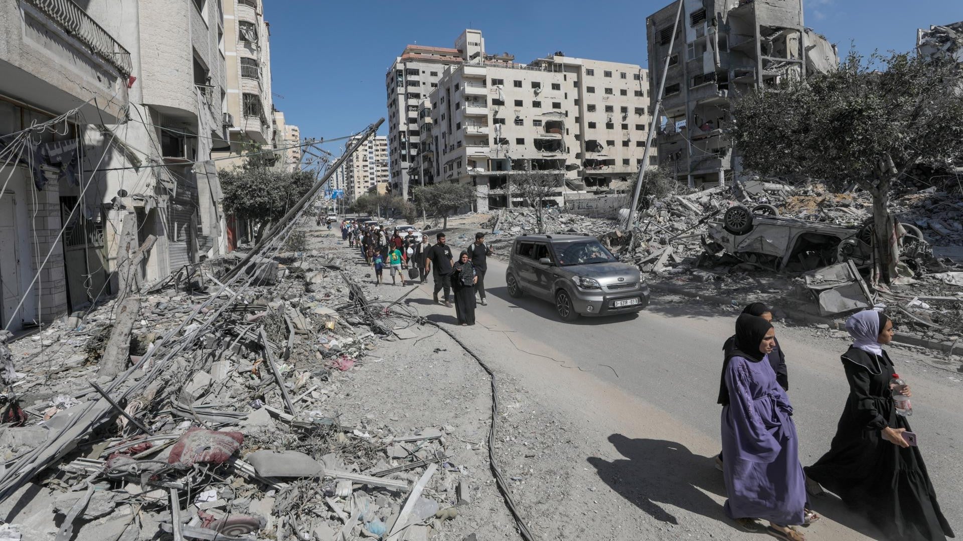 Franja de gaza bombardeada - Foto: EFE