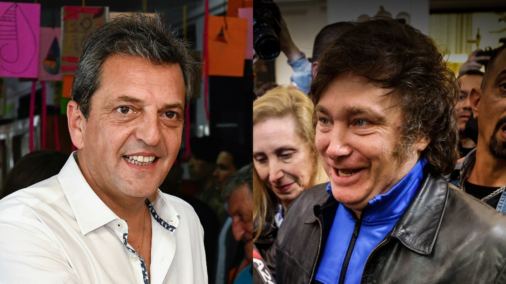 Sergio Massa y Javier Milei, candidatos a la Presidencia de Argentina - Foto: EFE