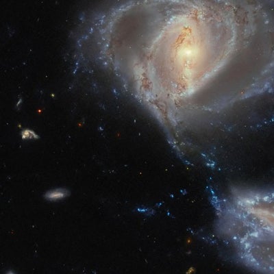 La imagen de dos galaxias "bailando" que capturó el telescopio Hubble ...