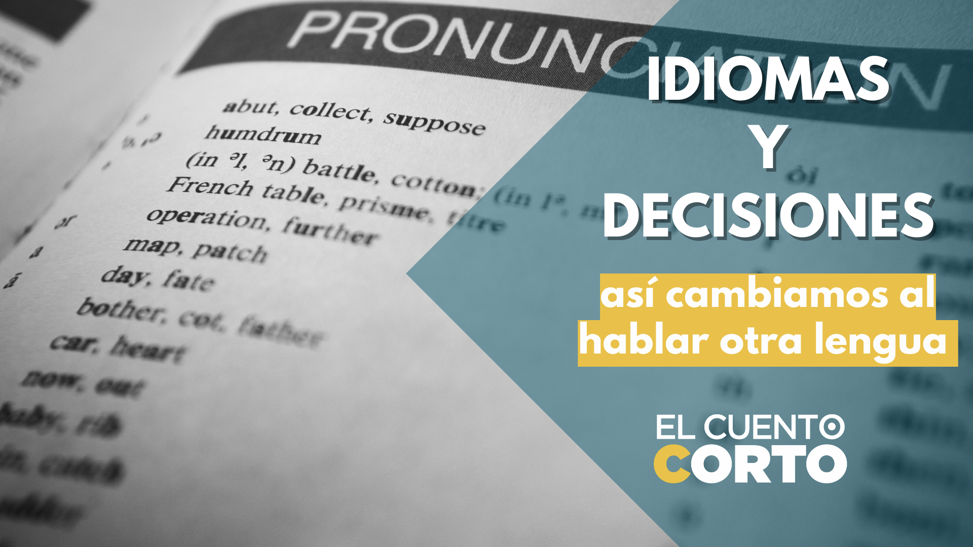 En una lengua extranjera más personas están dispuestas a tomar decisiones utilitarias.