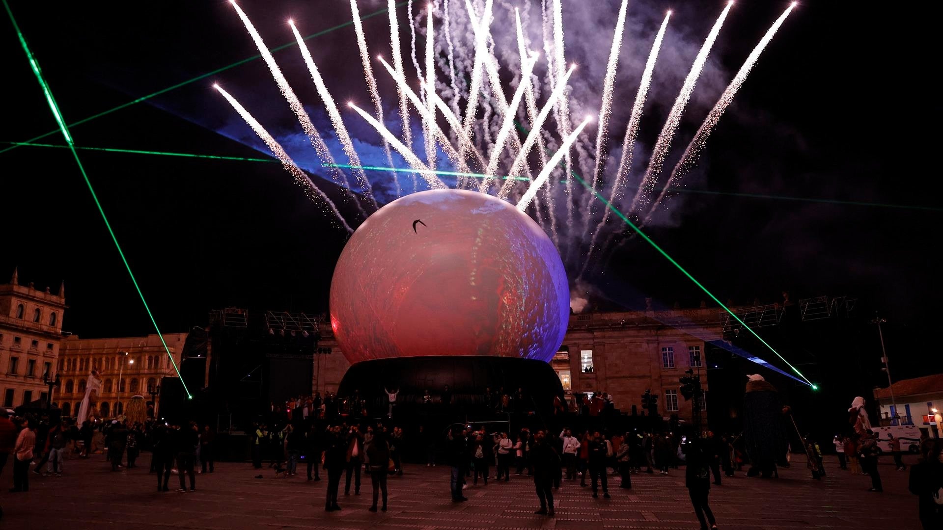 Espectáculo navideño en Bogotá (EFE)