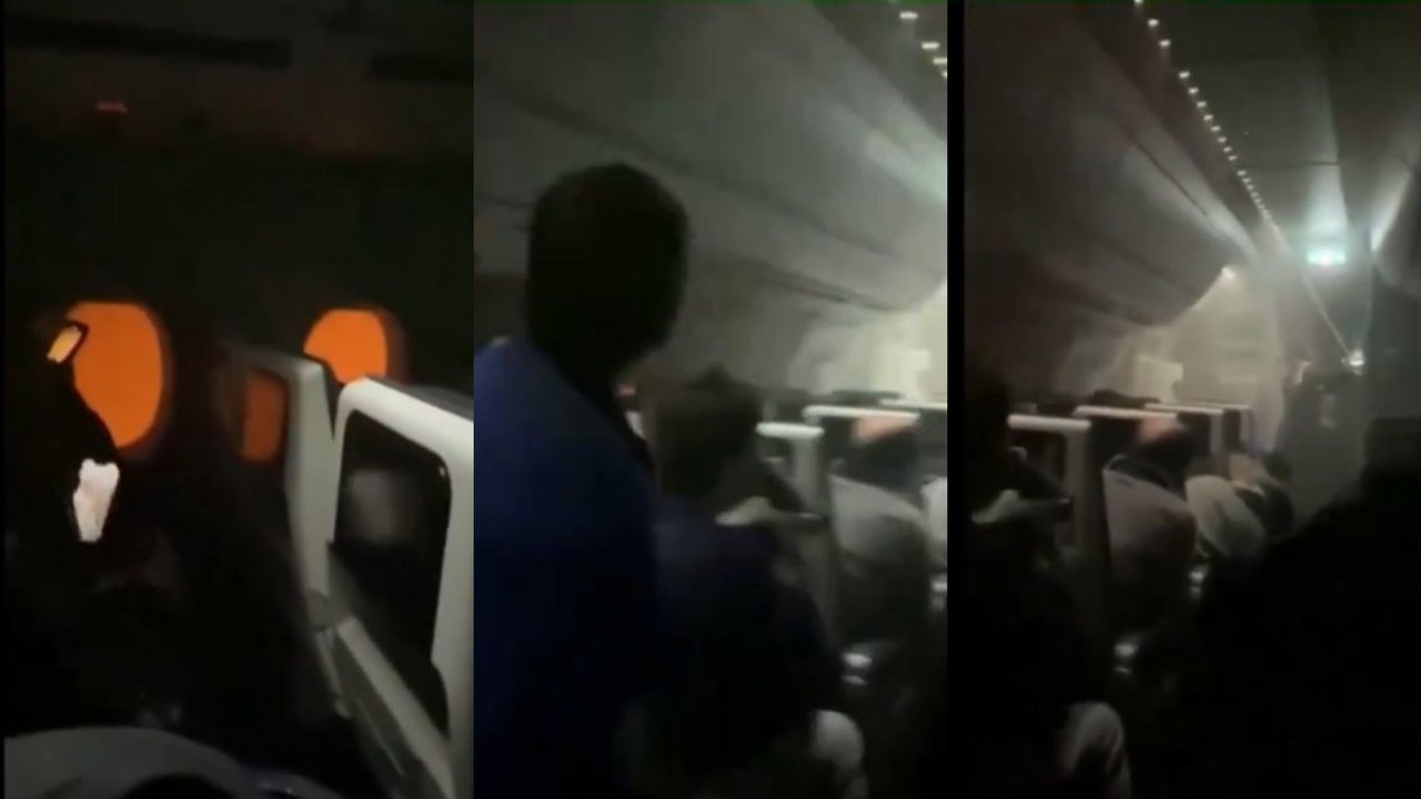 Así fue el caos a bordo del avión tras incendiarse en Japón