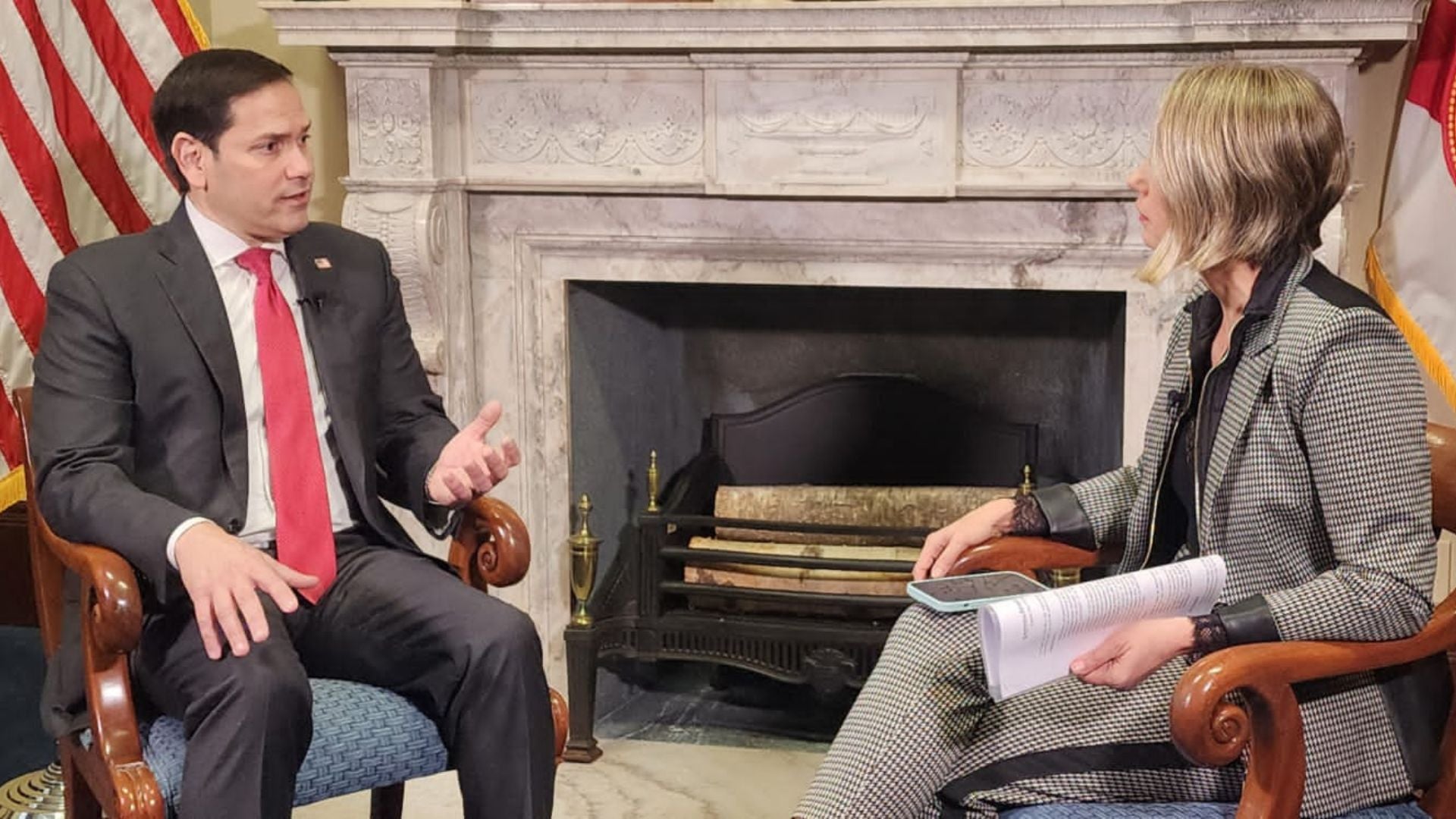 El senador republicano Marco Rubio en entrevista con NTN24