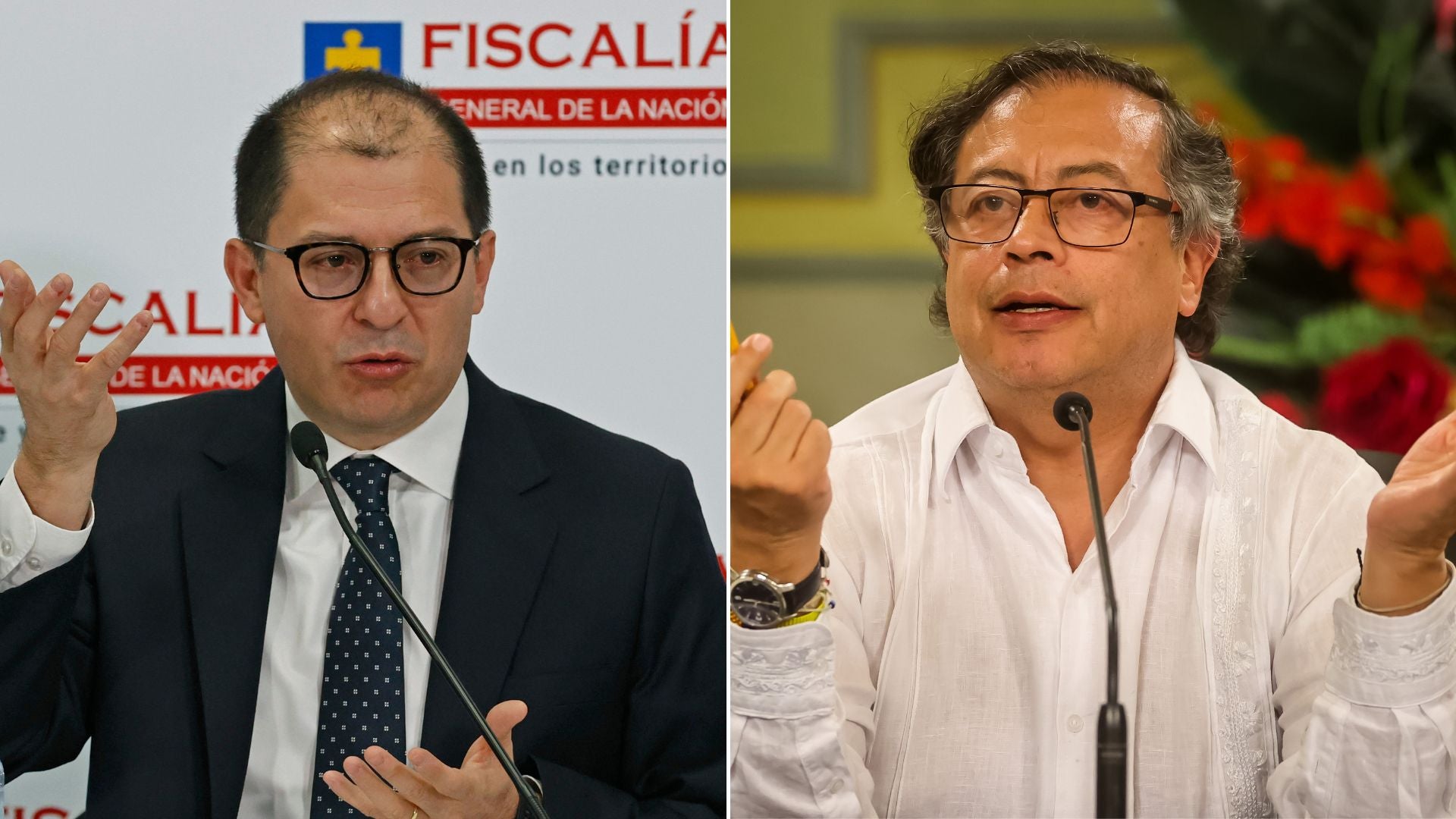 Francisco Barbosa, fiscal general de Colombia - Gustavo Petro, presidente de Colombia - Fotos EFE