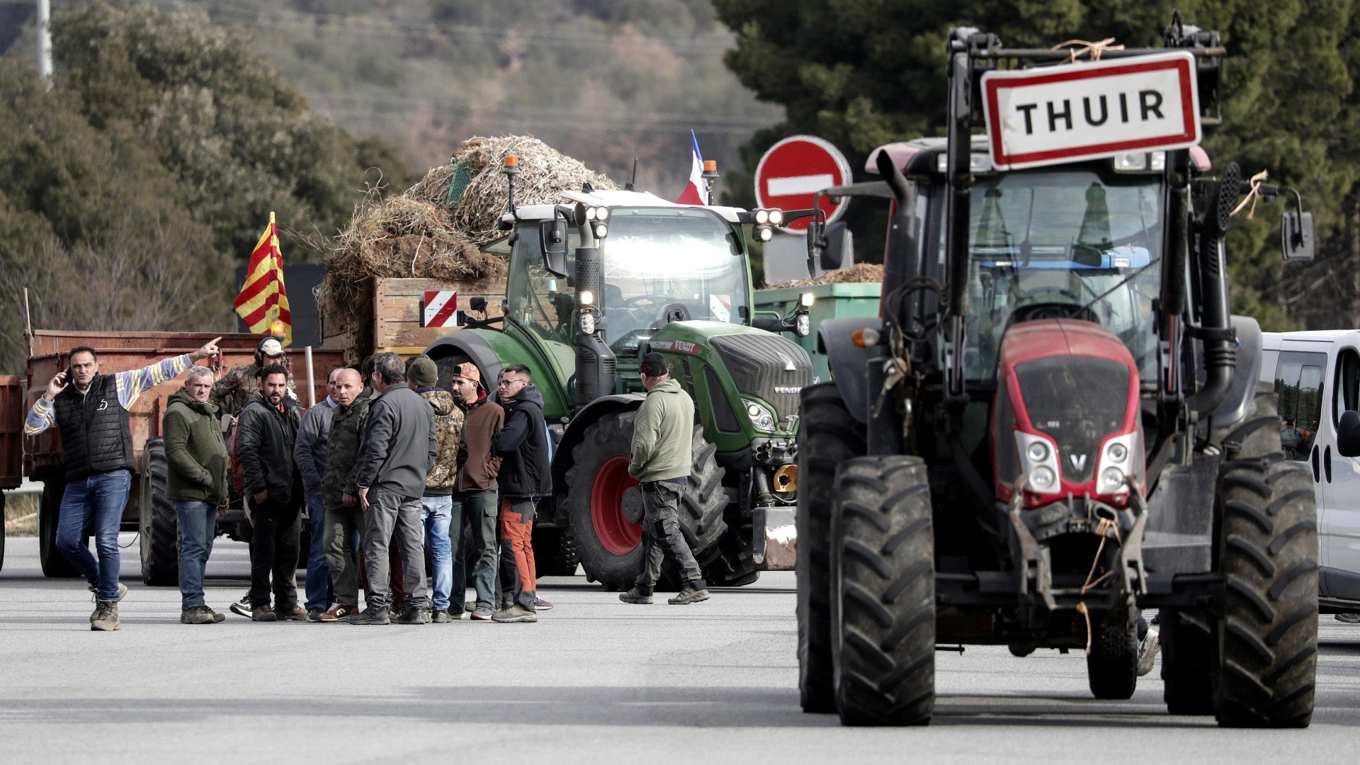Protesta de agricultores en Francia (EFE)