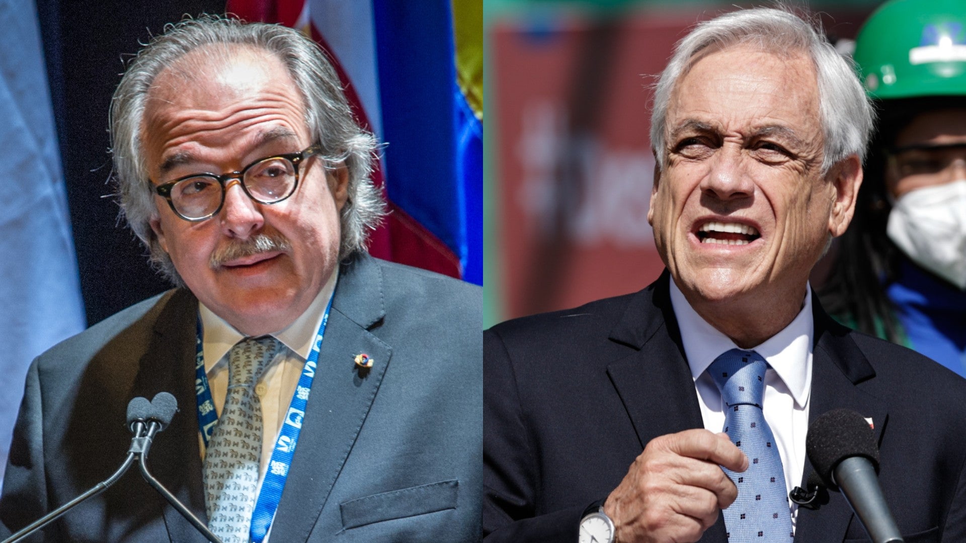 Asdrúbal Aguiar, secretario general del Grupo Idea / Sebastián Piñera, expresidente de Chile - Foto: EFE