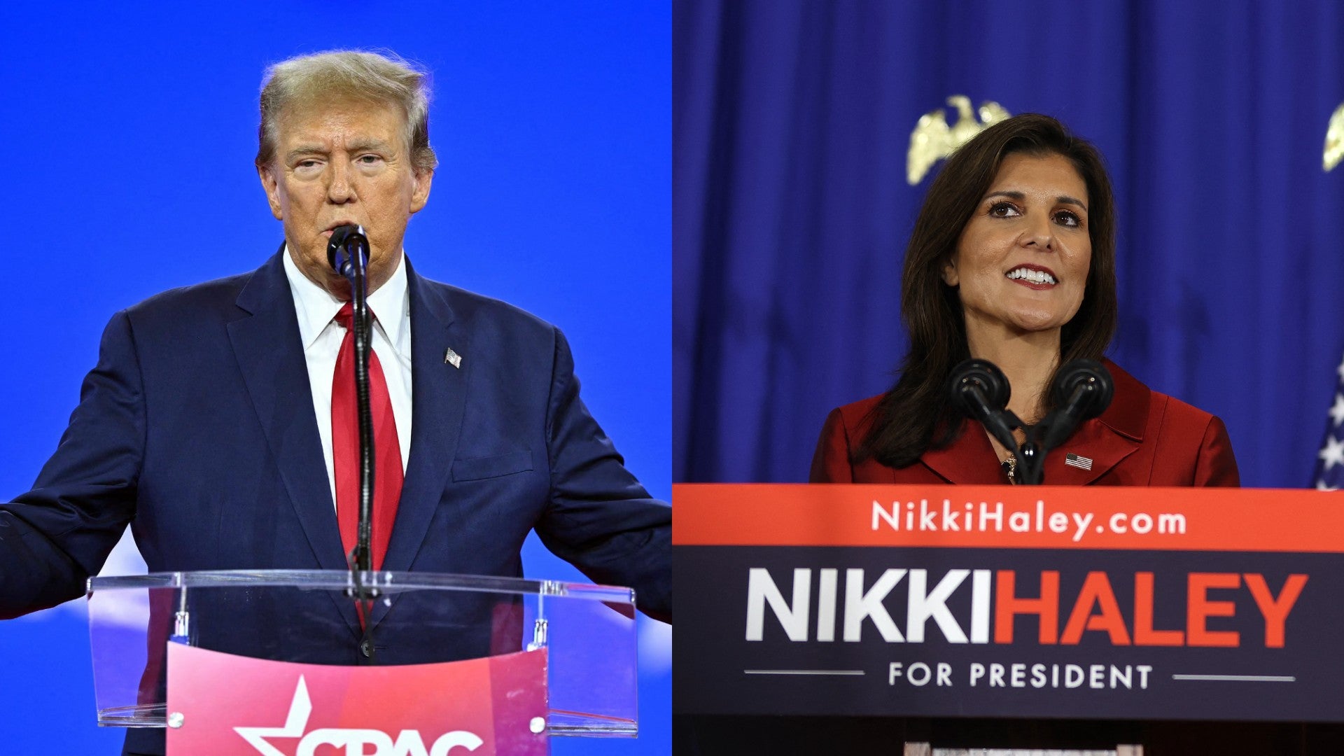 Donald Trump y Nikki Haley (AFP)