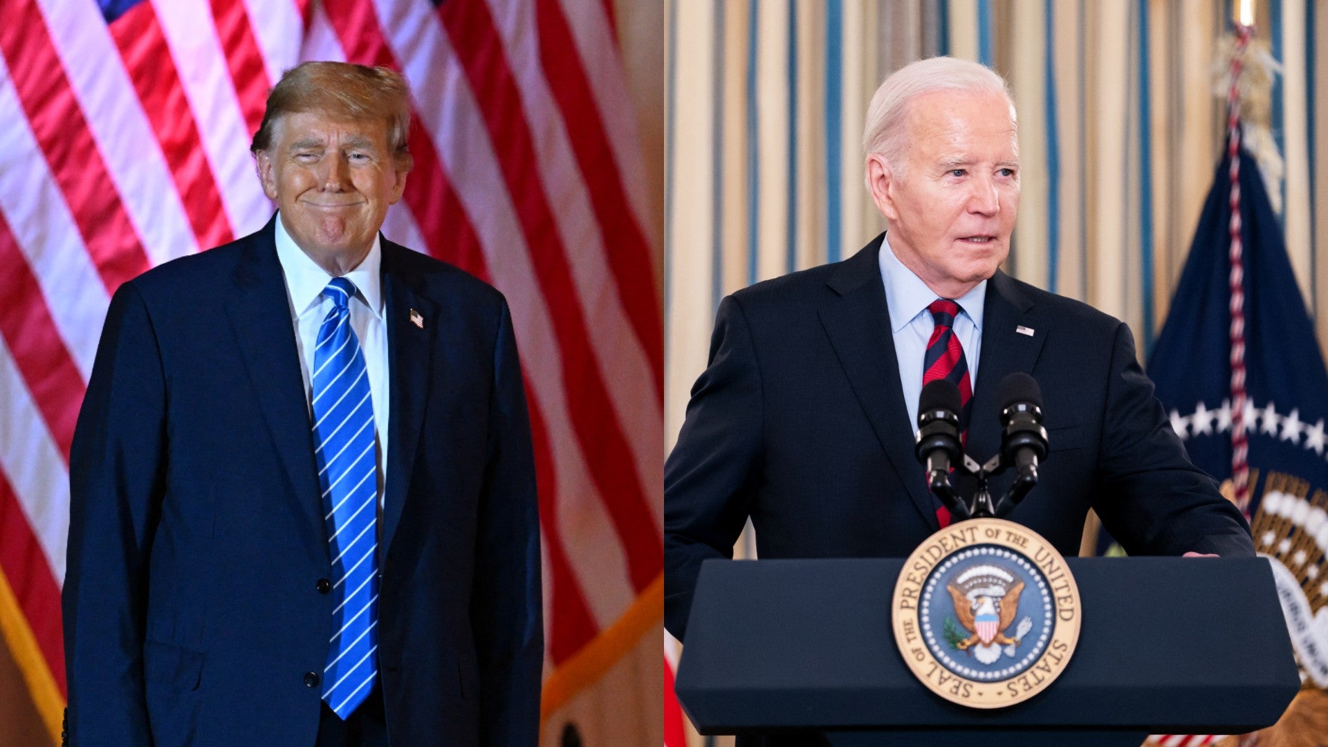 Trump y Biden (AFP)