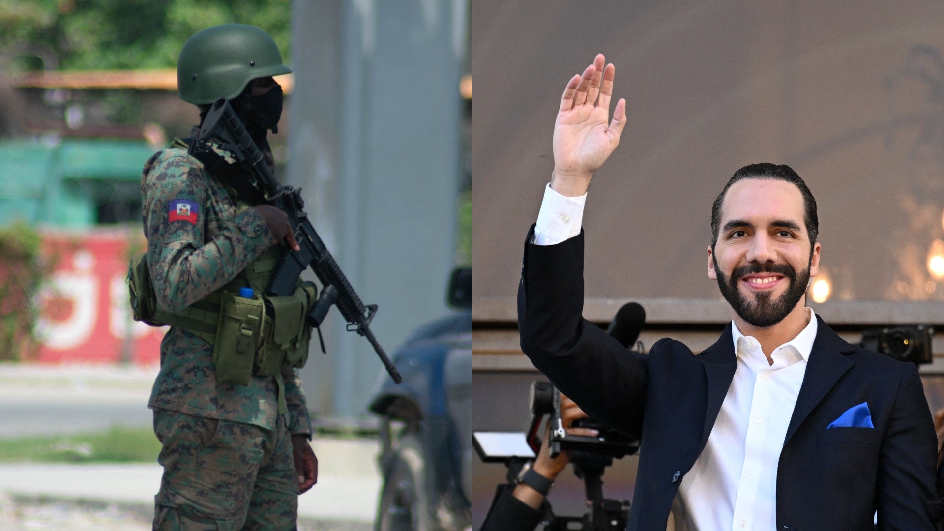 Soldado haitiano - Nayib Bukele (AFP)