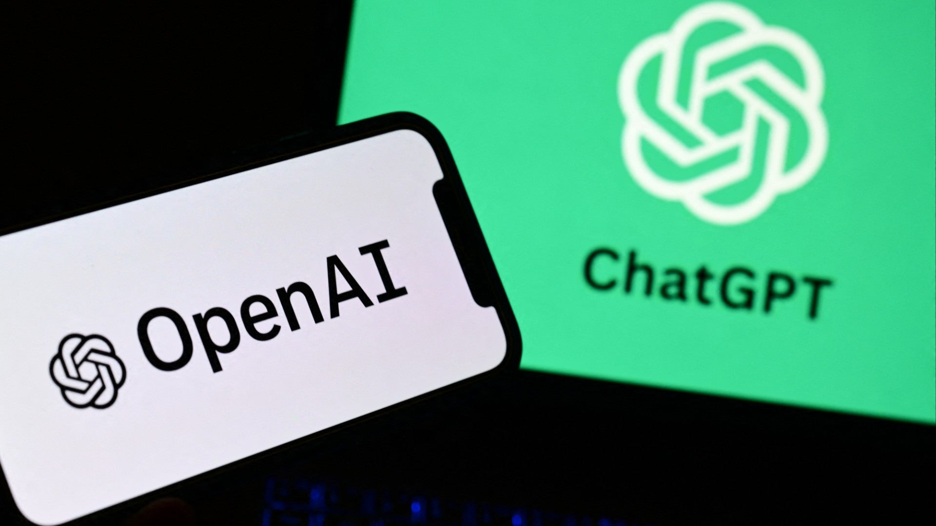 Logos de empresas de Inteligencia Artificial - Foto: AFP
