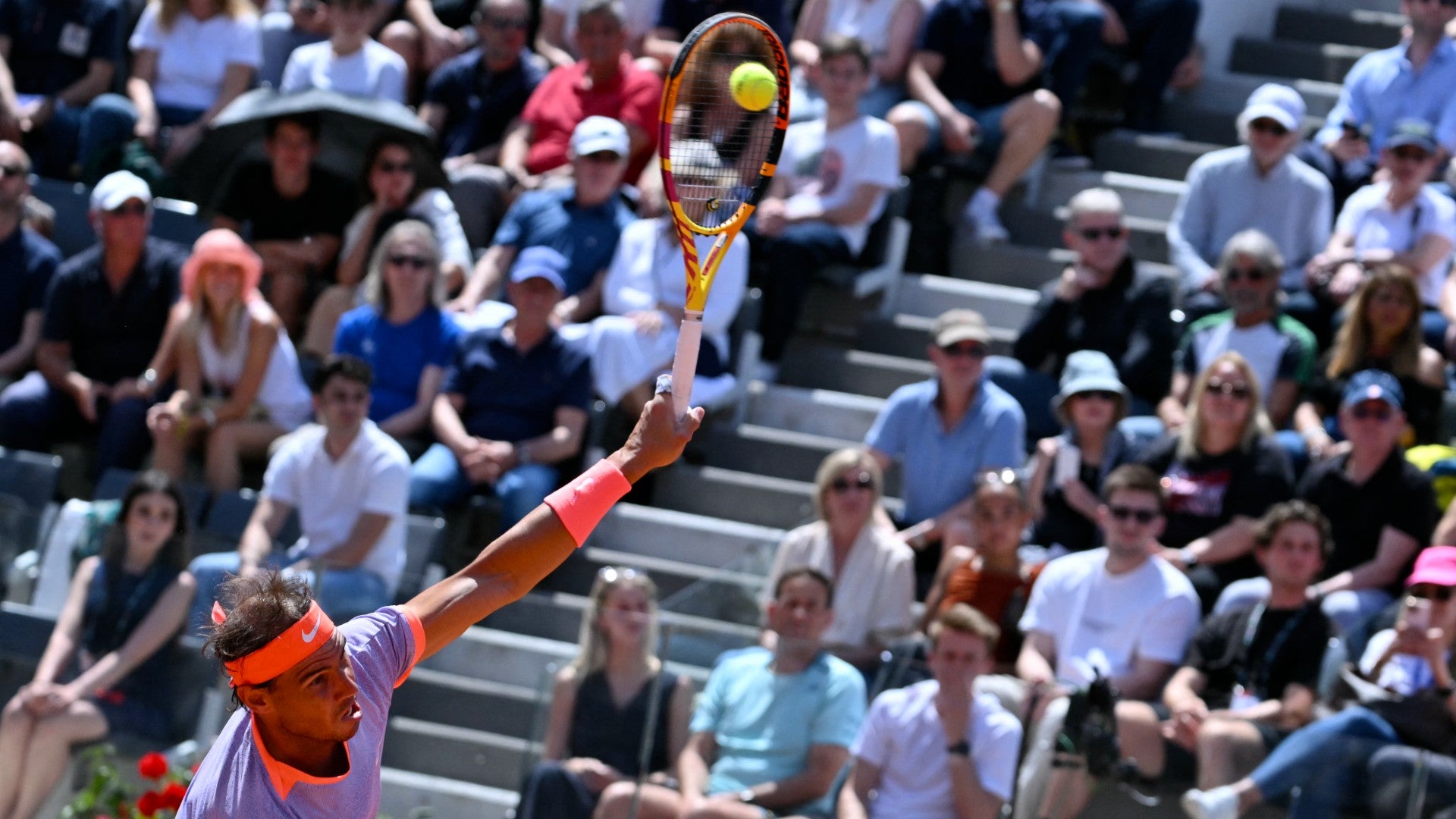 Rafael Nadal gana primer partido en Roma en 2024 (AFP) Rafael Nadal gana primer partido en Roma en 2024 (AFP)