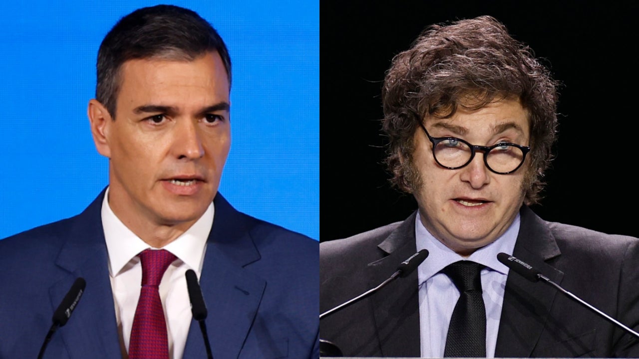 Pedro Sánchez responde a Javier Milei por calificar a su esposa y ...