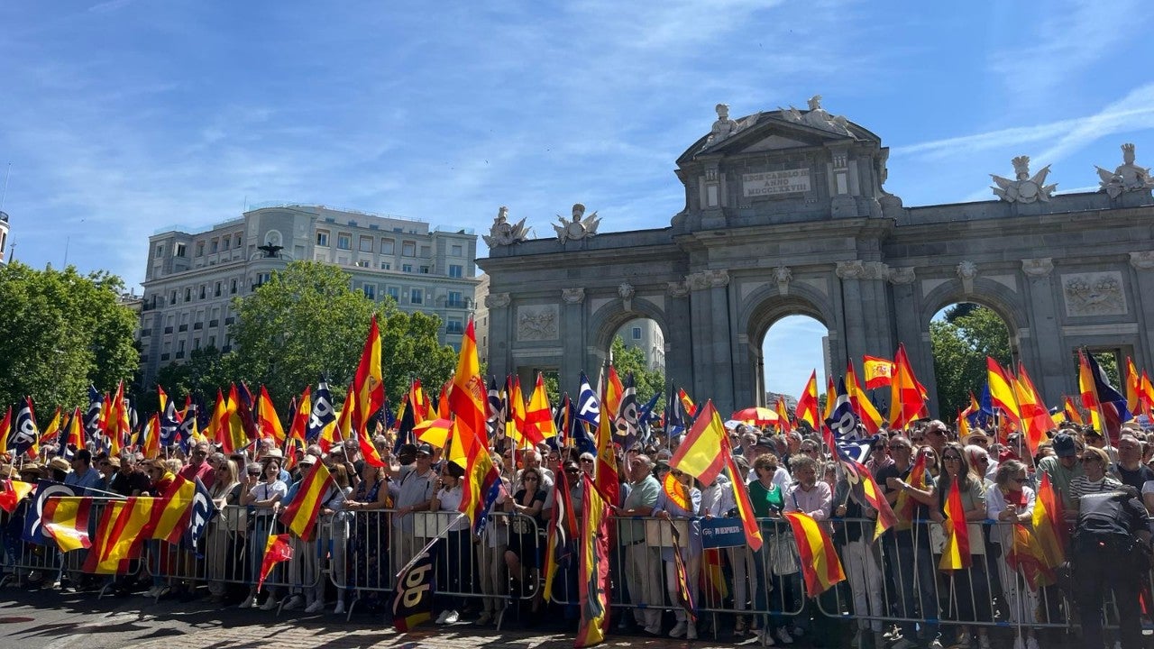 Miles de personas salieron a las calles de Madrid para protestar contra ...