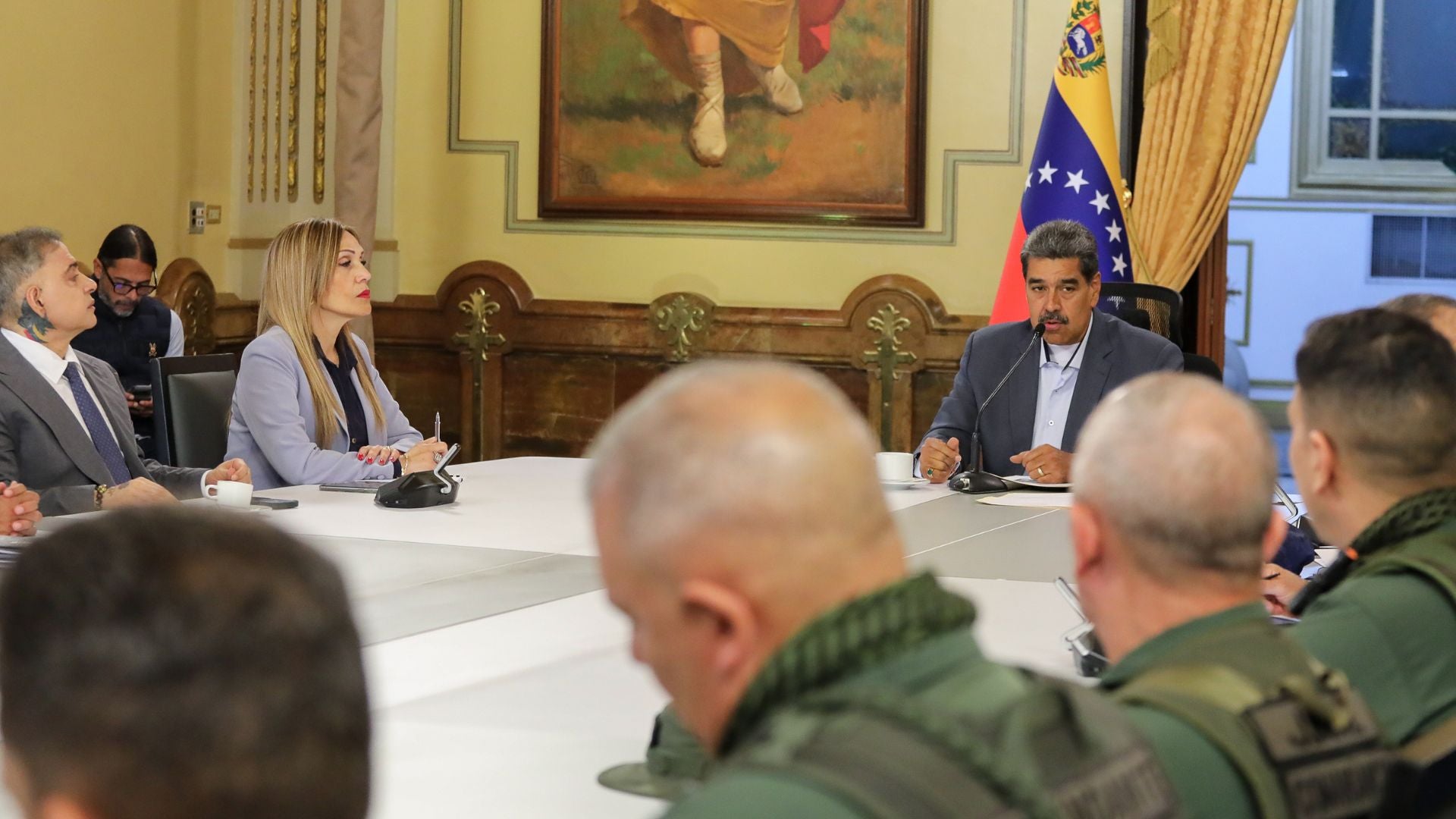 Nicolás Maduro y colaboradores del régimen venezolano - Foto: EFE