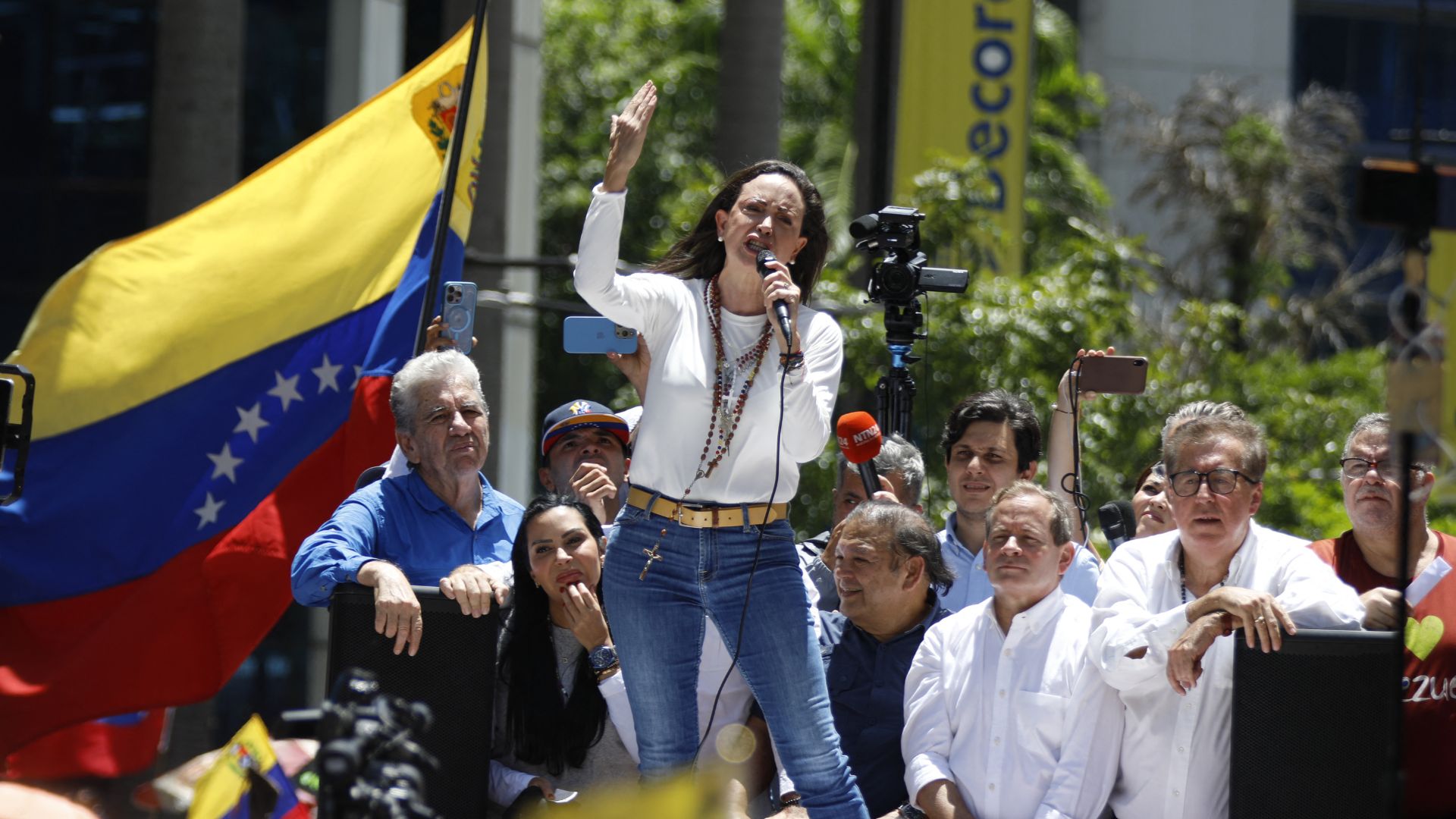 María Corina Machado, líder de la oposición venezolana - Foto: AFP María Corina Machado, líder de la oposición venezolana - Foto: AFP