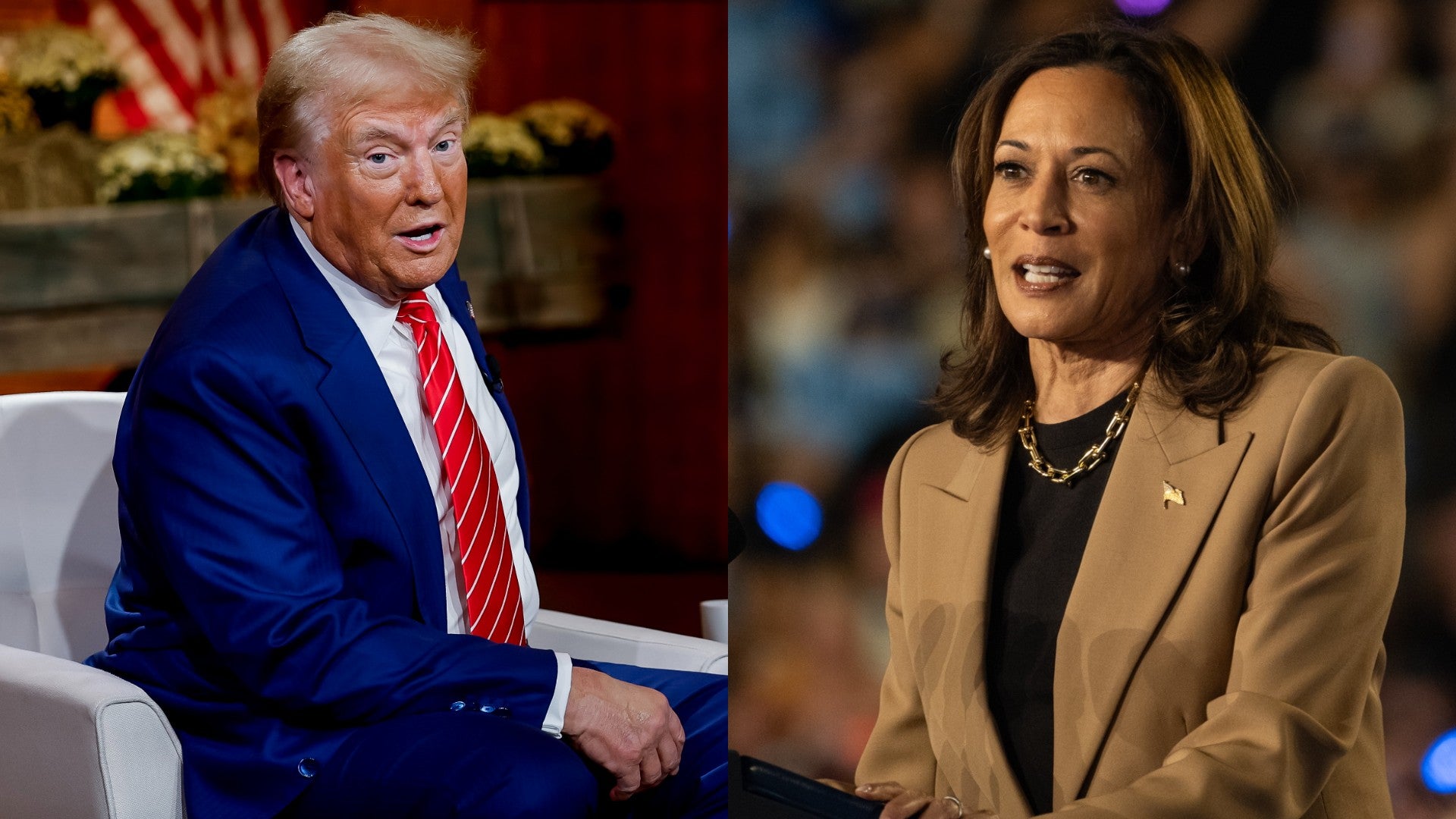 Donald Trump y Kamala Harris (EFE)