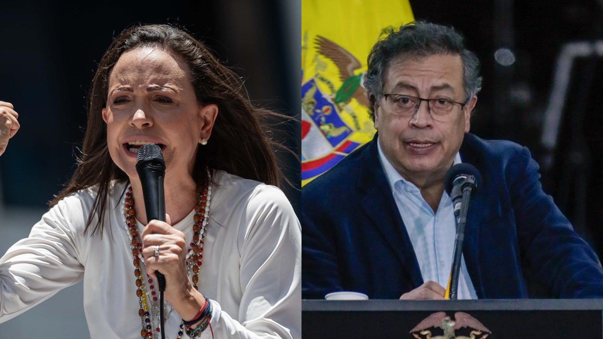 María Corina Machado y Gustavo Petro / FOTO: EFE