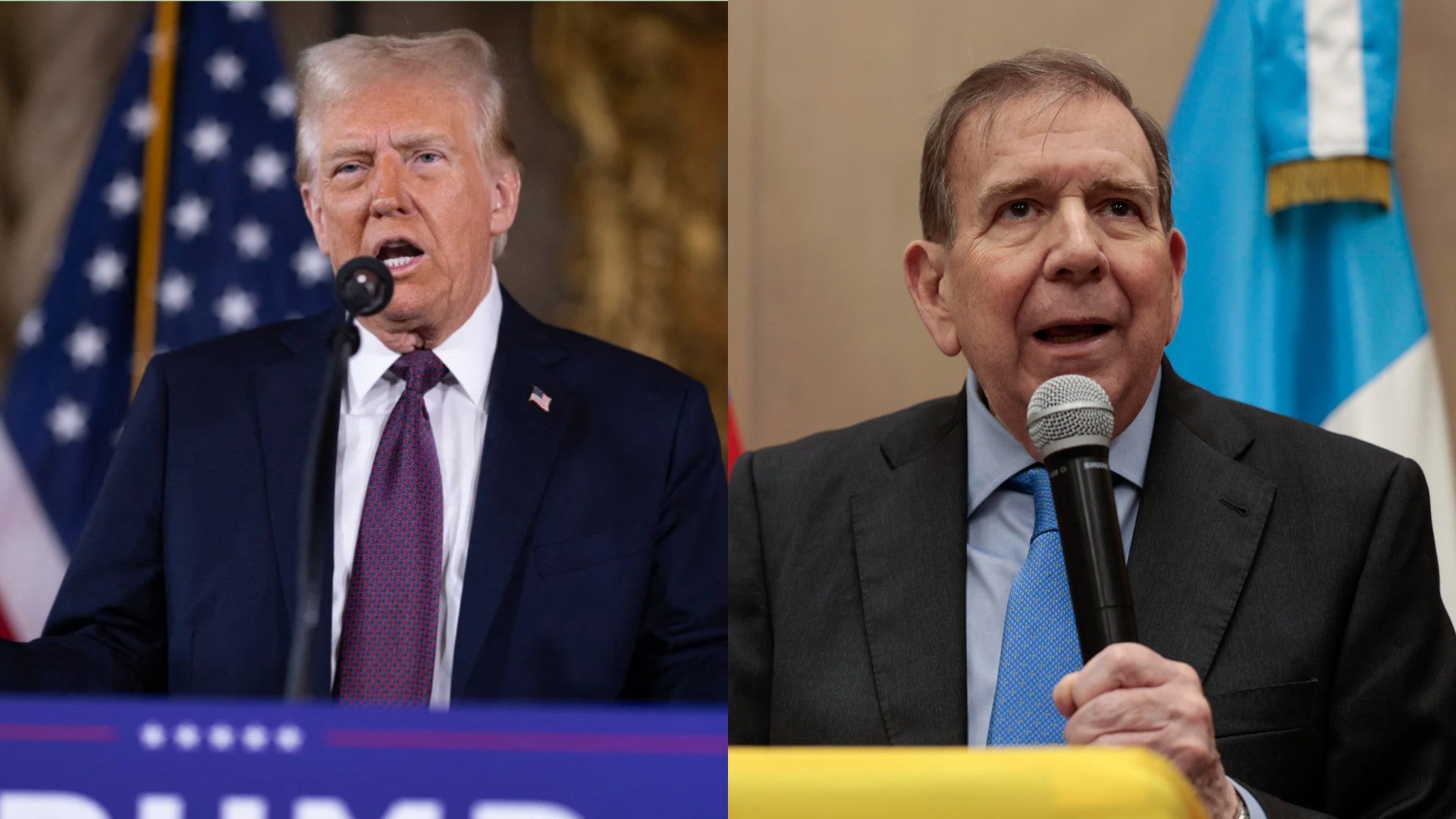 Donald Trump y Edmundo González / FOTO: EFE