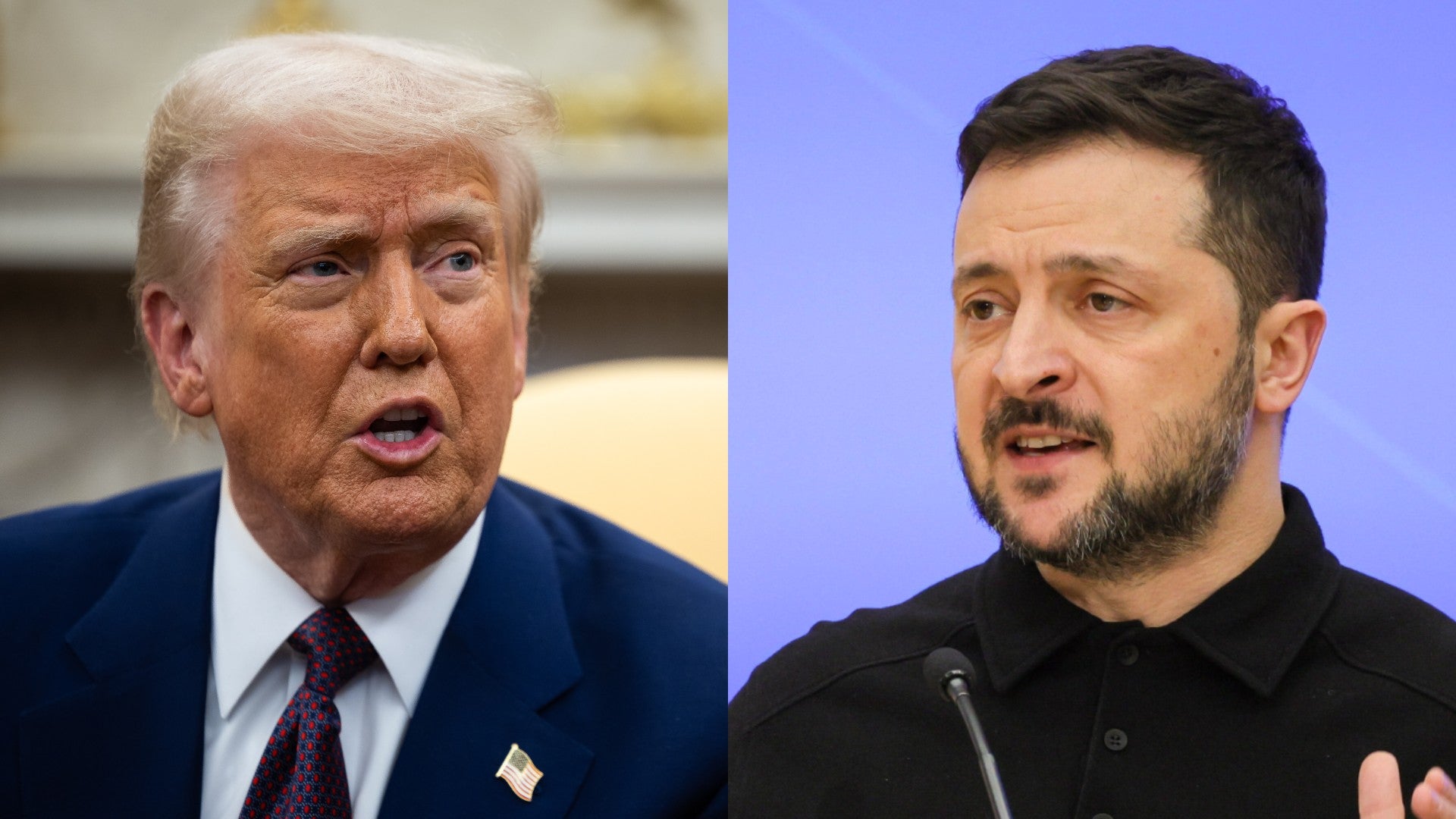 Donald Trump - Volodímir Zelenski (EFE)