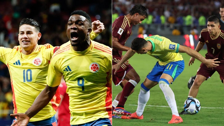 Colombia es cuarto y Venezuela octavo en la Eliminatoria, con 19 y 12 puntos, respectivamente - Fotos AFP/EFE