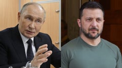 Vladímir Putin, presidente de Rusia y Volodímir Zelenski, presidente de Ucrania - Fotos: EFE