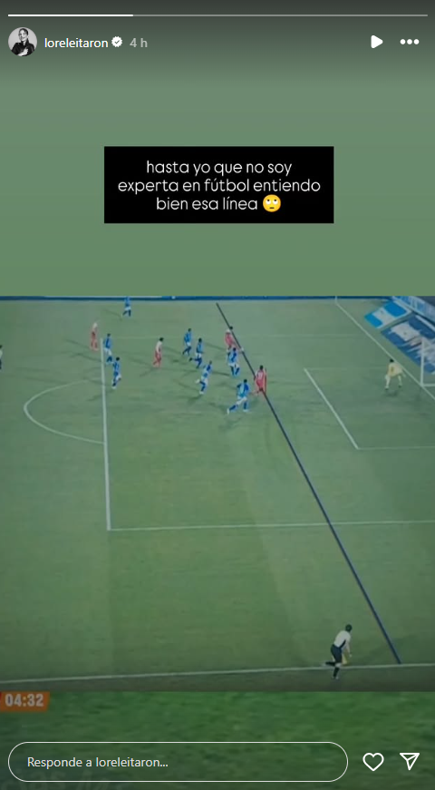Publicación de Lorelei Tarón en Instagram