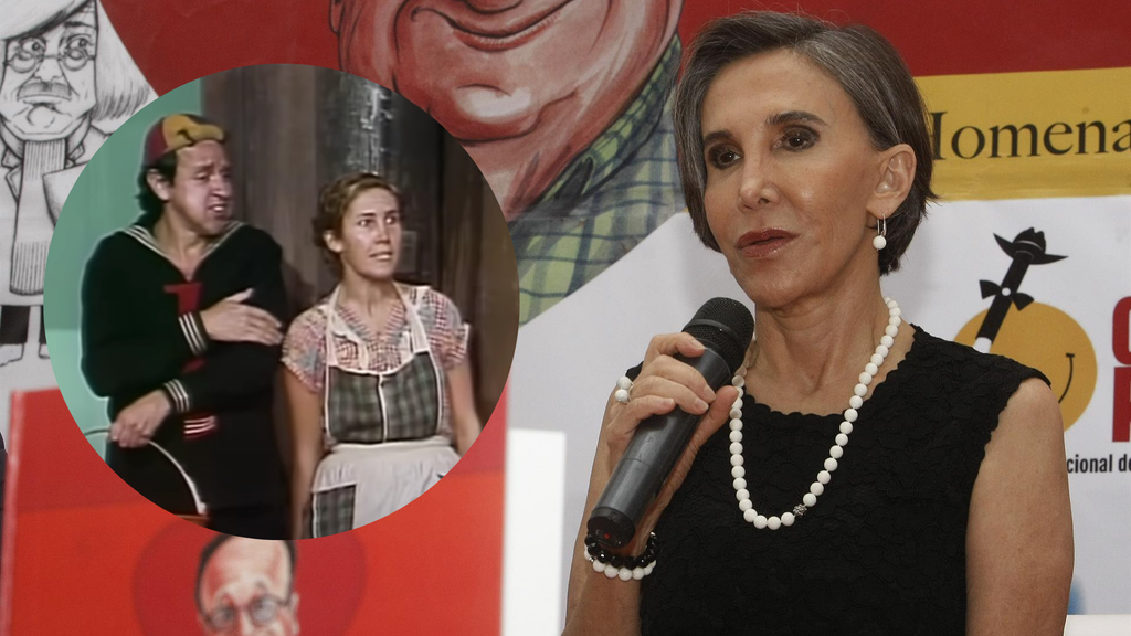 Florinda Meza y Carlos Villagrán / FOTO: Captura de video y EFE