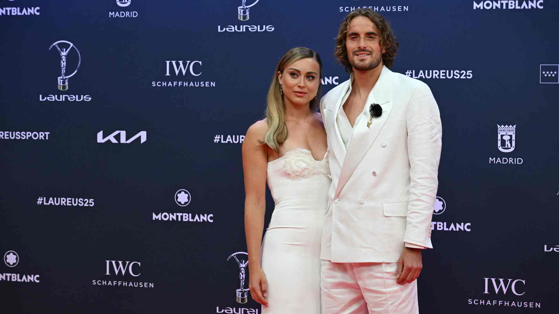 Los tenistas Paula Badosa y Stefanos Tsitsipas - AFP Los tenistas Paula Badosa y Stefanos Tsitsipas - AFP