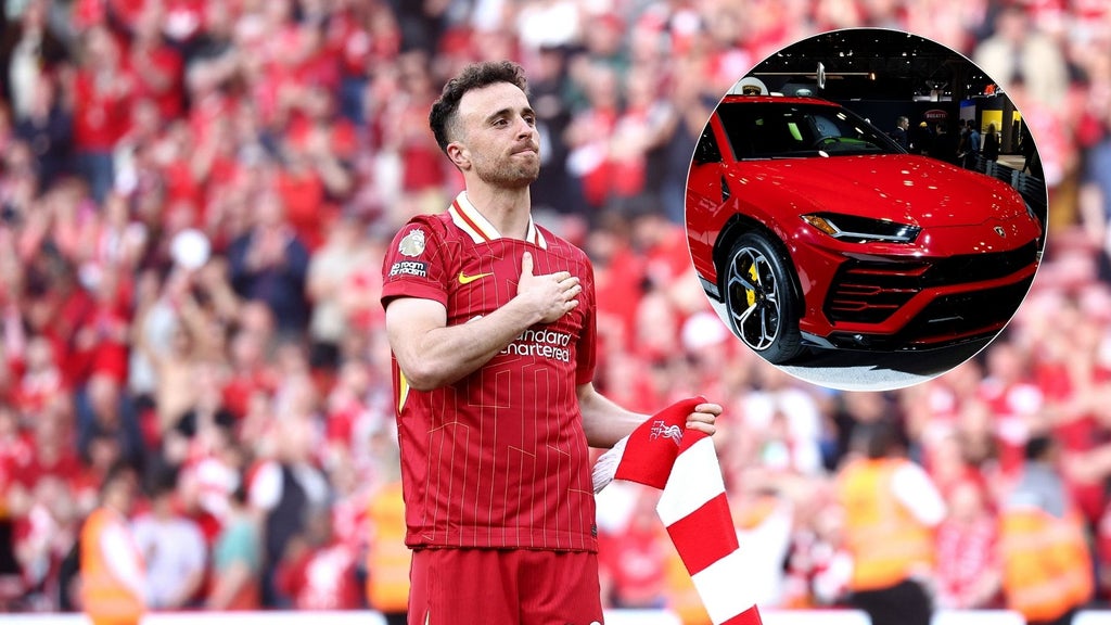 Diogo Jota/ Lamborghini Urus - Fotos EFE
