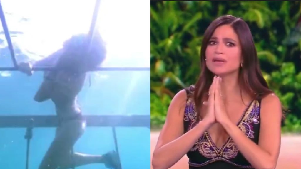 Concursante casi se ahoga en un reallity en vivo / FOTO: Captura de pantalla