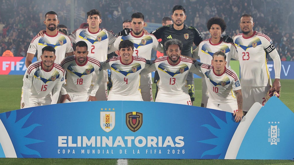 Selección de Venezuela en el partido ante Uruguay por Eliminatorias - Foto: EFE