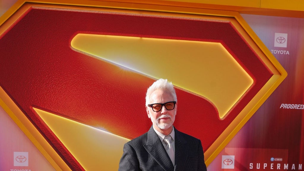 James Gunn en la premier de Superman en Los Ángeles - Foto AFP