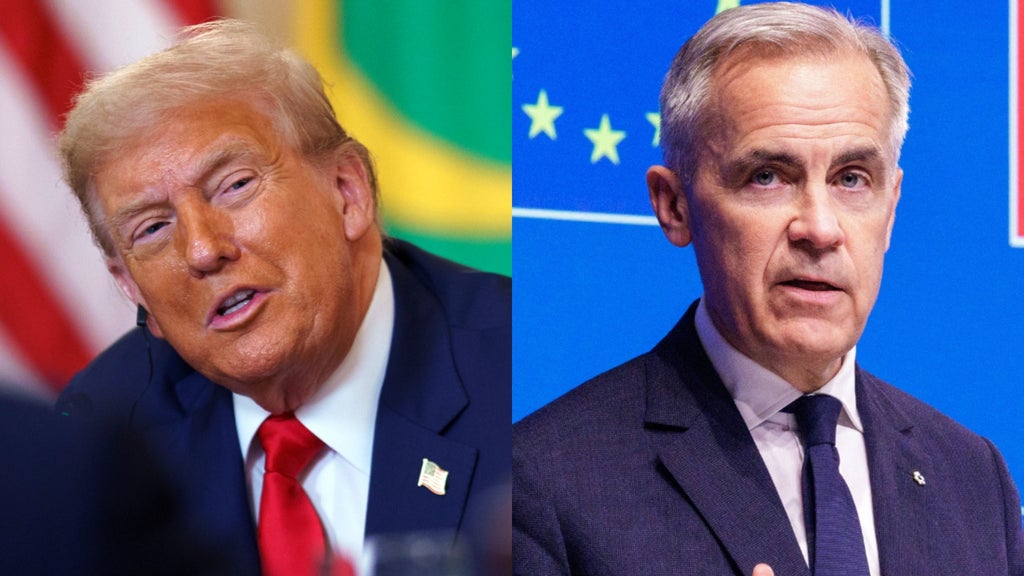 Donald Trump, presidente de Estados Unidos / Mark Carney, primer ministro de Canadá - Fotos: EFE