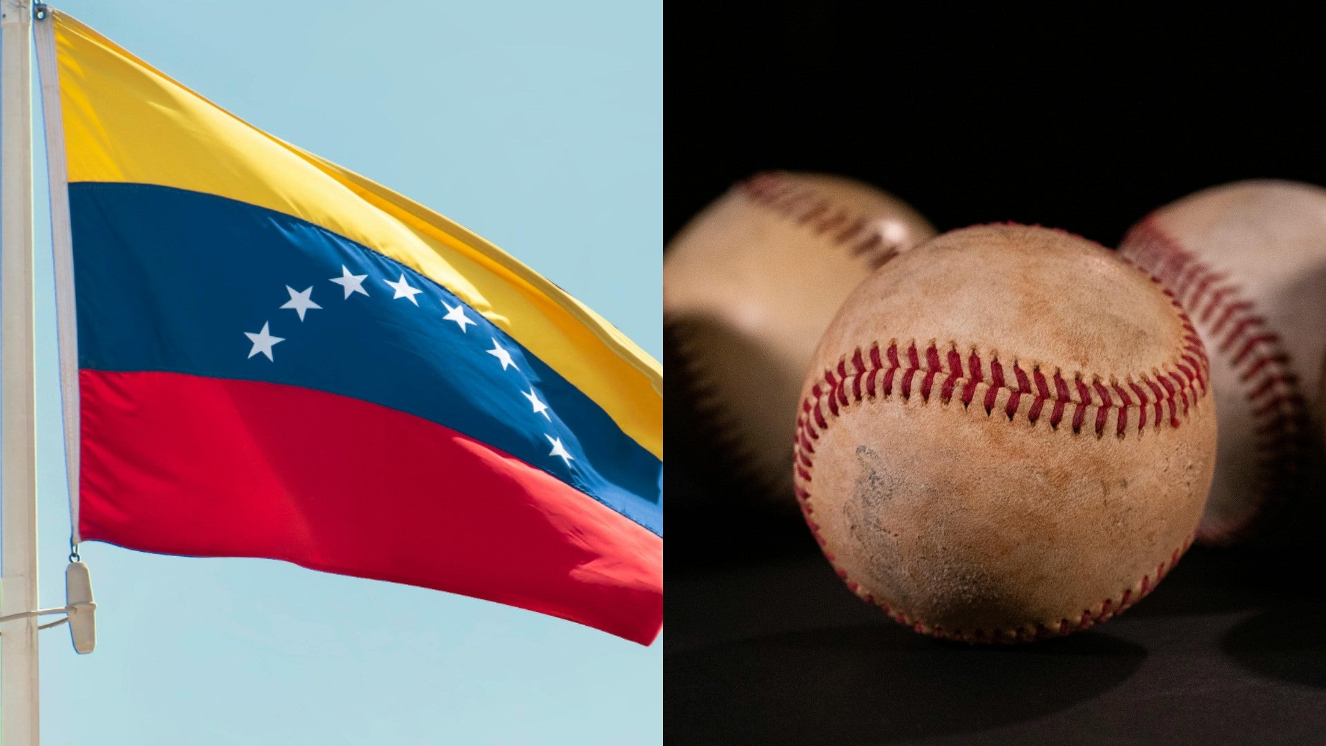 Bandera de Venezuela / Pelotas de béisbol - Fotos de referencia: EFE / Pexels Bandera de Venezuela / Pelotas de béisbol - Fotos de referencia: EFE / Pexels