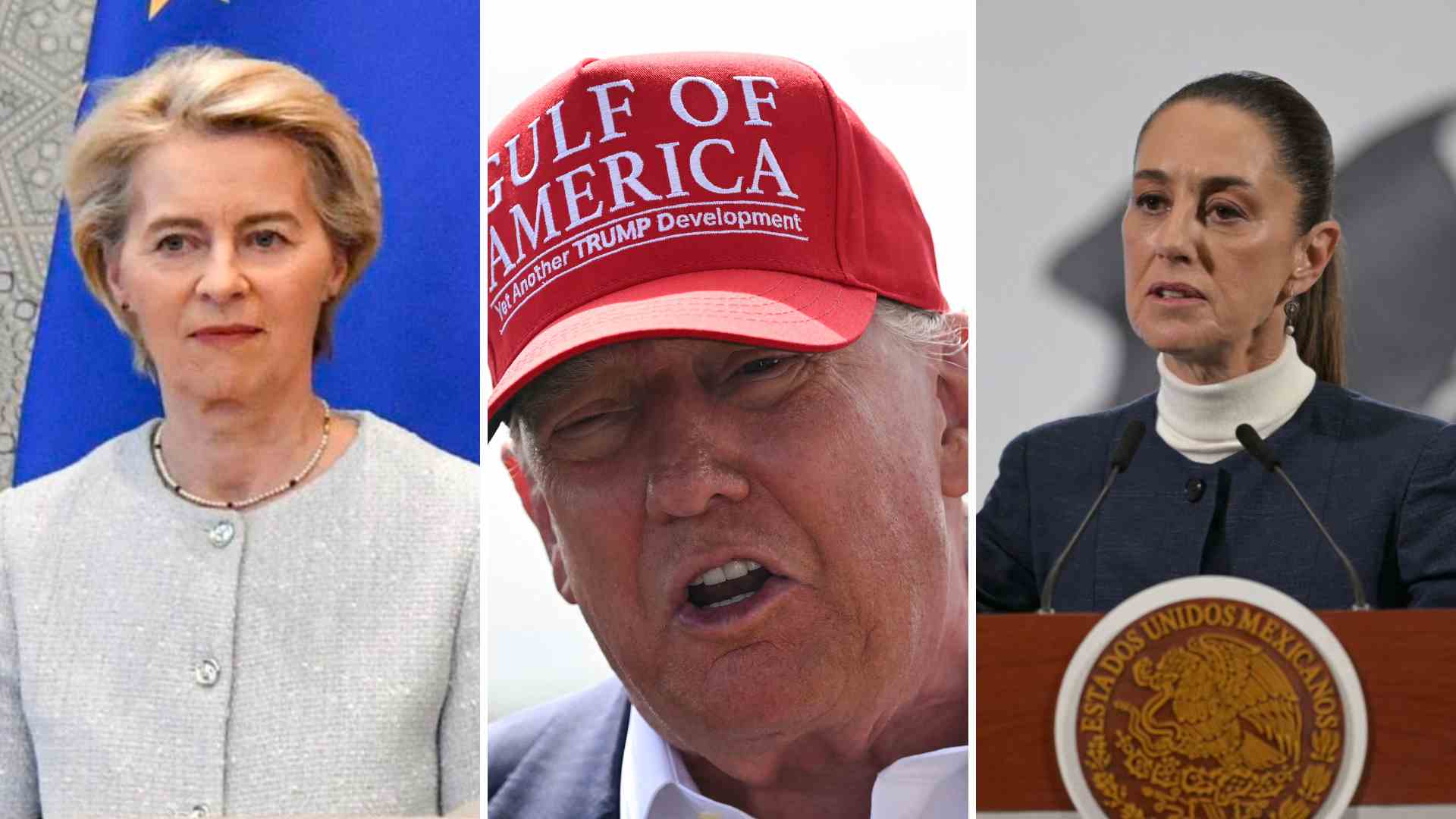 Úrsula von der Leyen, Donald Trump y Claudia Sheinbaum - AFP Úrsula von der Leyen, Donald Trump y Claudia Sheinbaum - AFP