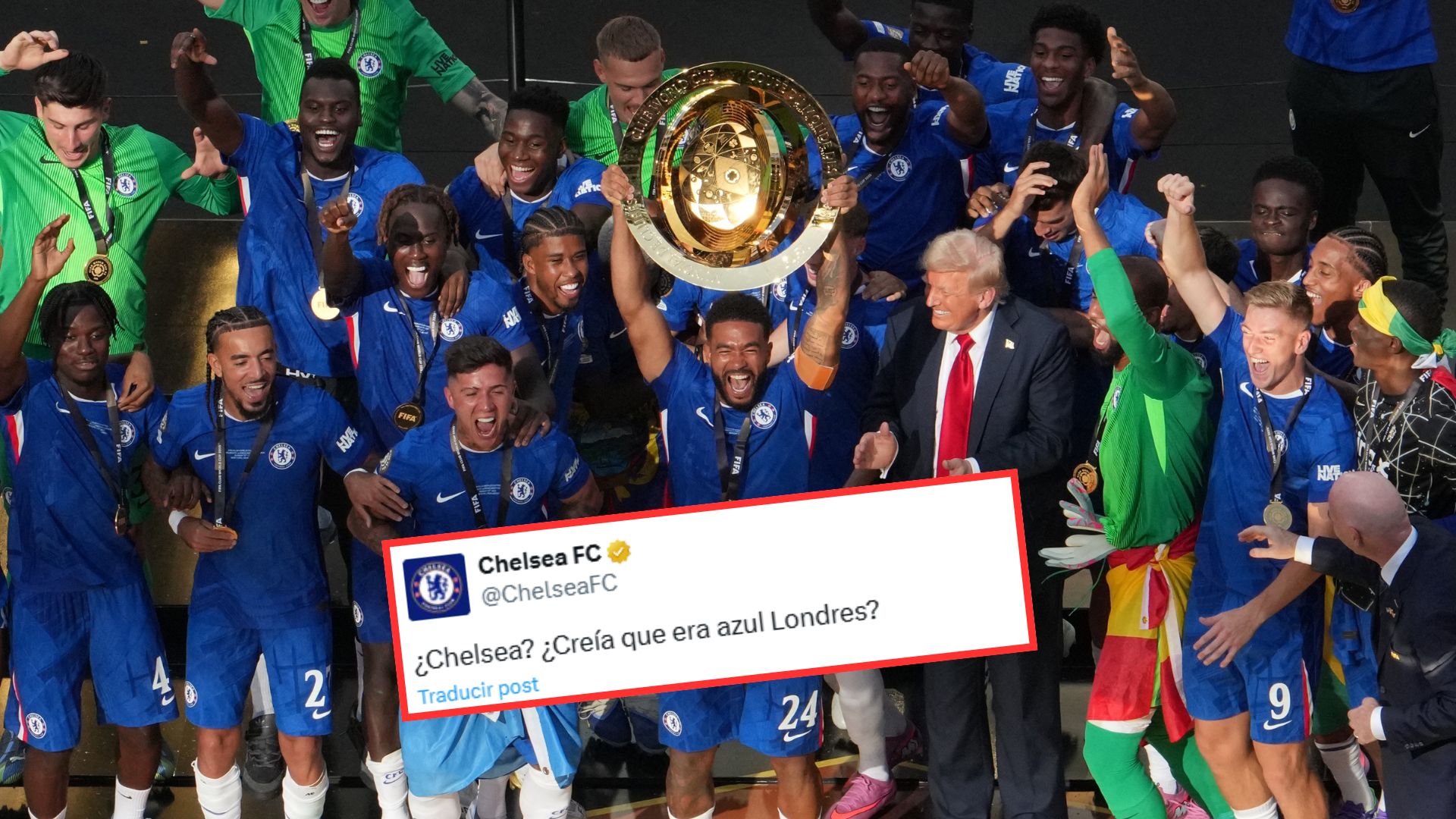 Chelsea campeón del Mundial de Clubes - Foto AFP/ Post en X de @ChelseaFC Chelsea campeón del Mundial de Clubes - Foto AFP/ Post en X de @ChelseaFC